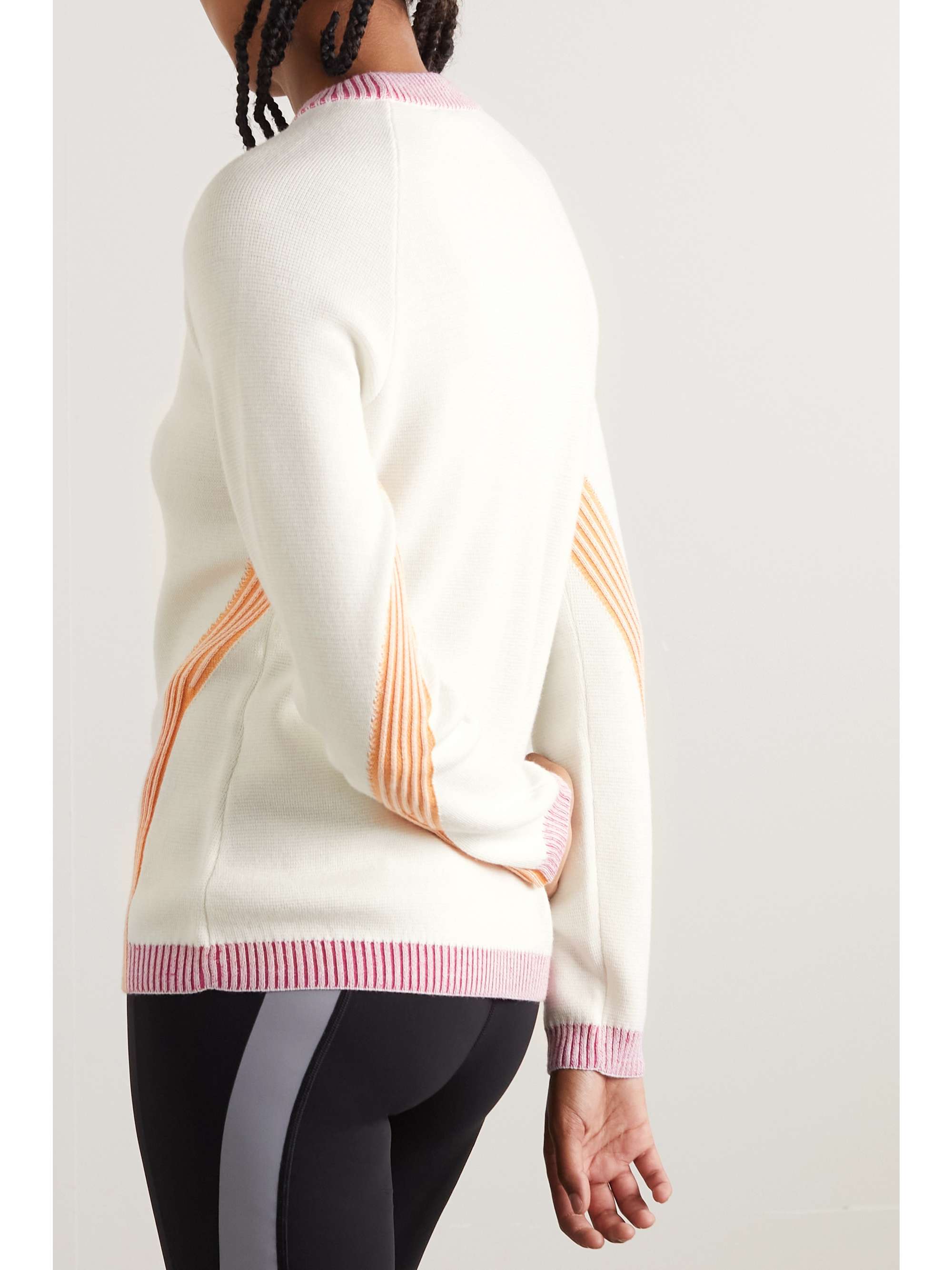 FALKE ERGONOMIC SPORT SYSTEM Striped knitted sweater