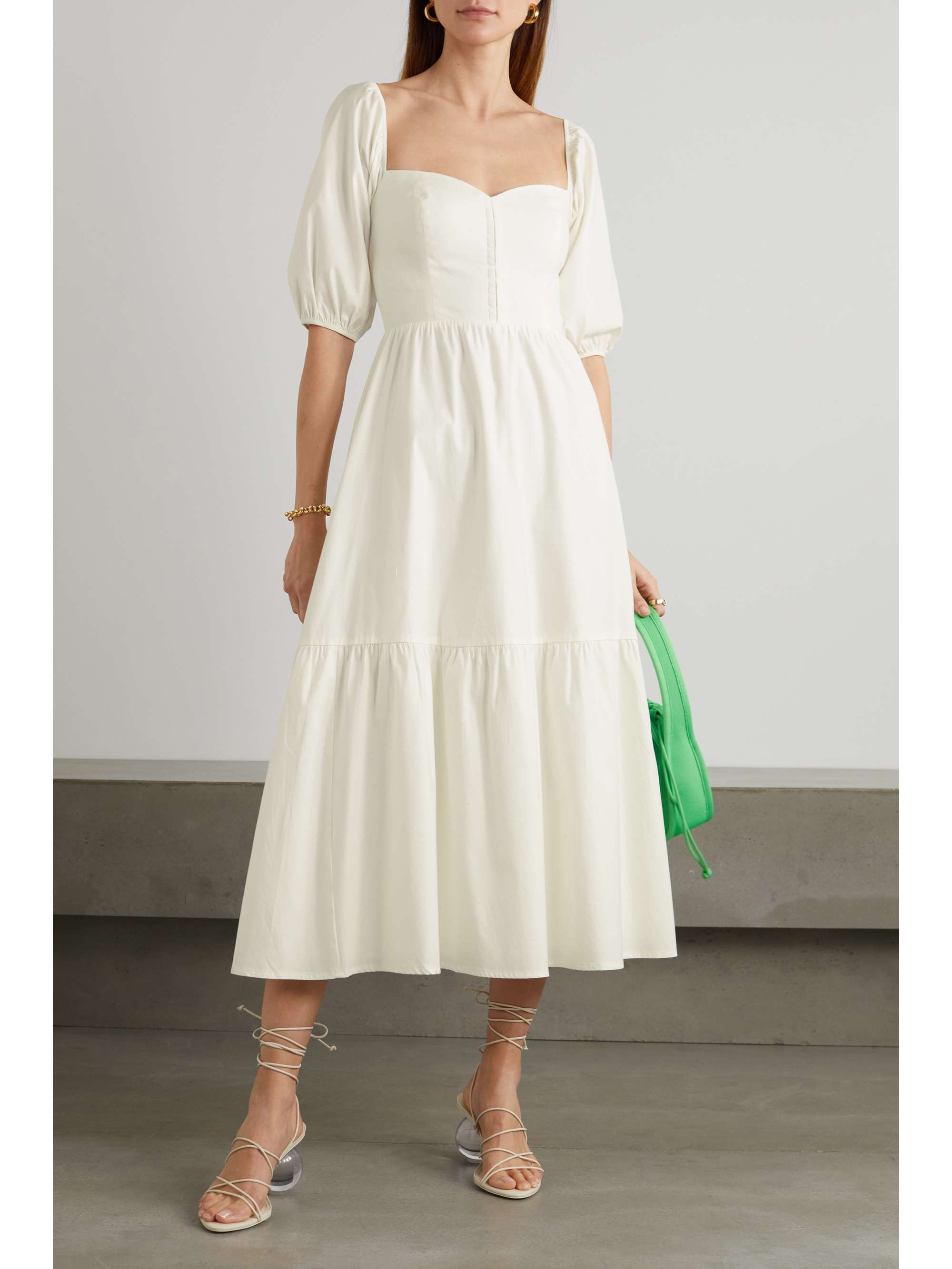 Reformation White Midi Dress ubicaciondepersonas.cdmx.gob.mx