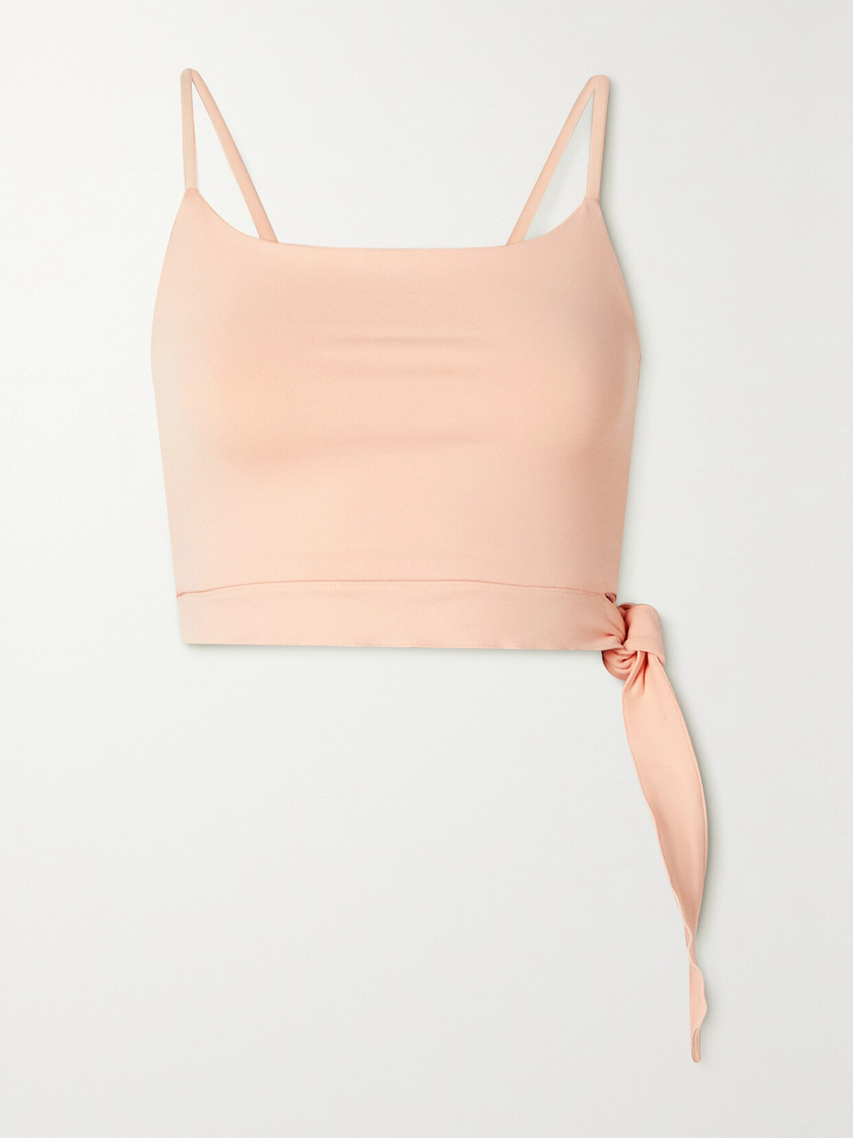 Live The Process Senti Bow-detailed Stretch Sports Bra In Pink