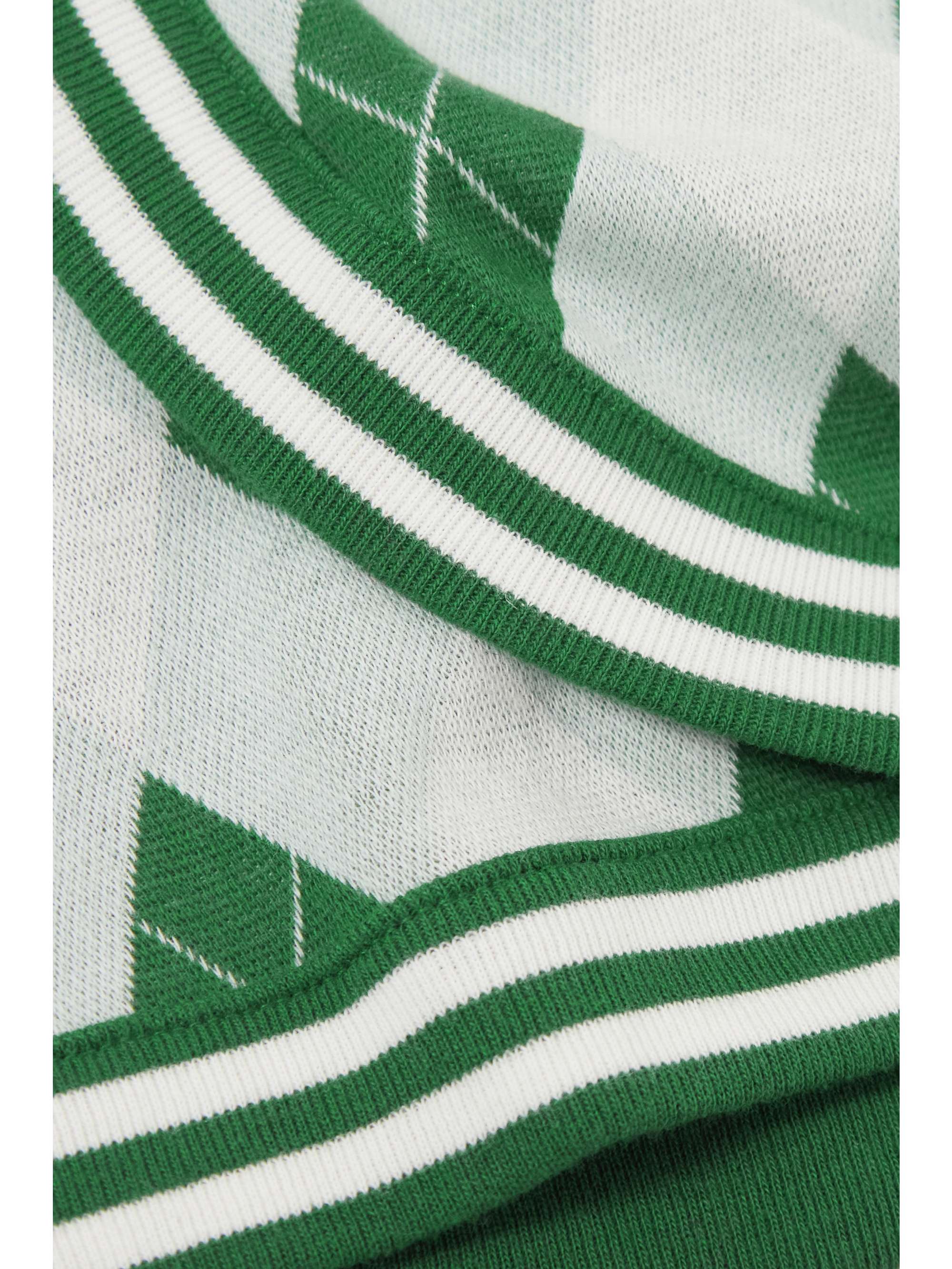 THE UPSIDE Clubhouse Reece wrap-effect jacquard-knit cotton golf skirt