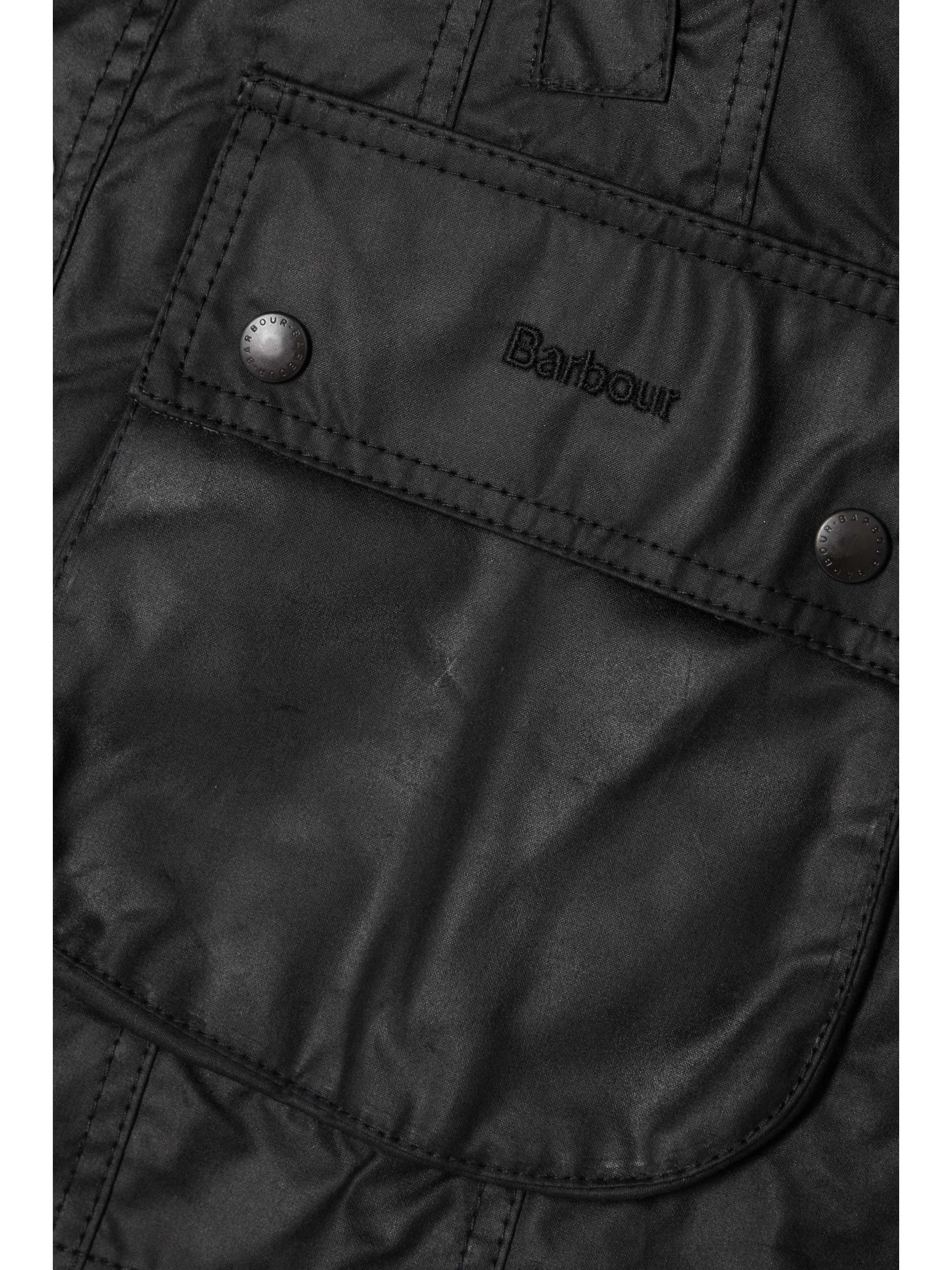 BARBOUR Beadnell corduroy-trimmed waxed-cotton jacket
