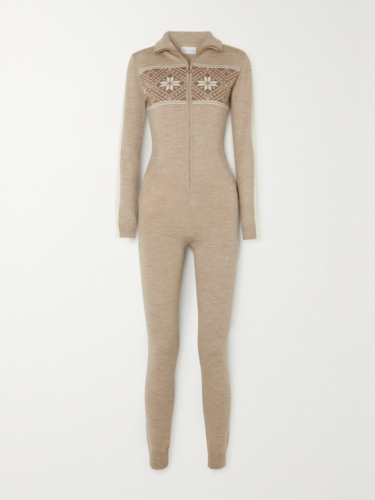 We Norwegians - Signature Fair Isle Merino Wool Jumpsuit - Cream