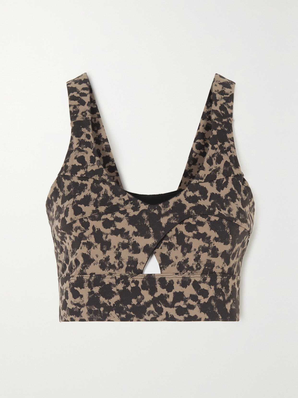 Varley Let's Go Staunton Leopard-print Stretch Sports Bra