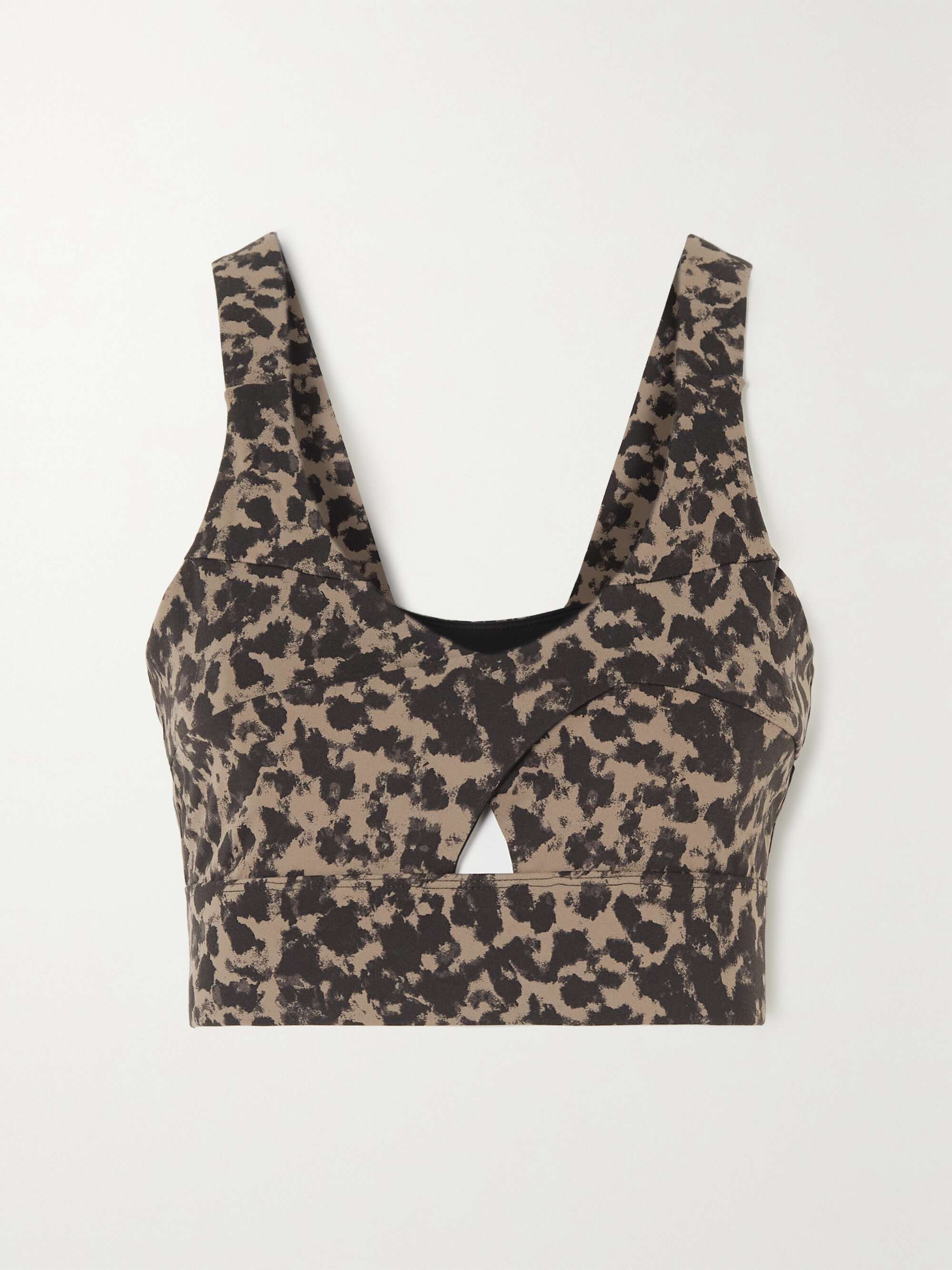 Let's Go Staunton leopard-print stretch sports bra