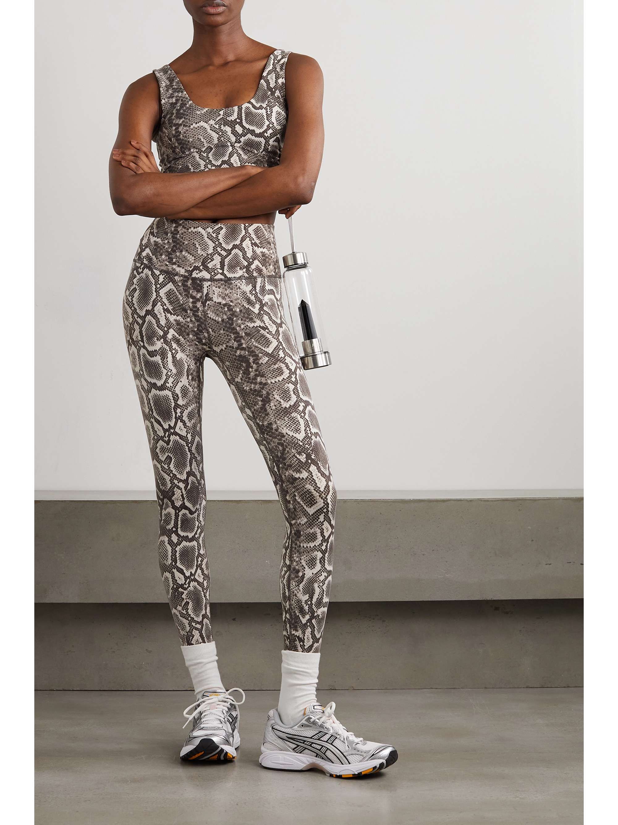 VARLEY Let's Go snake-print stretch leggings