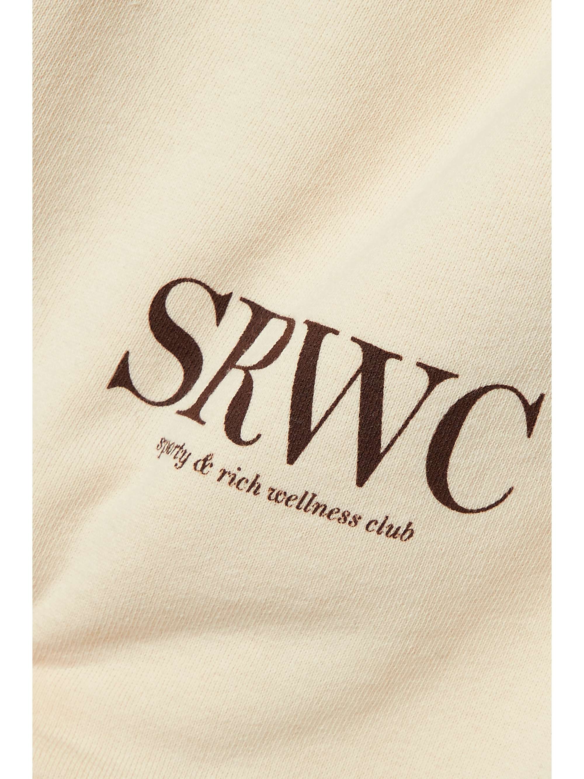 SPORTY & RICH Upper East Side printed cotton-jersey track pants