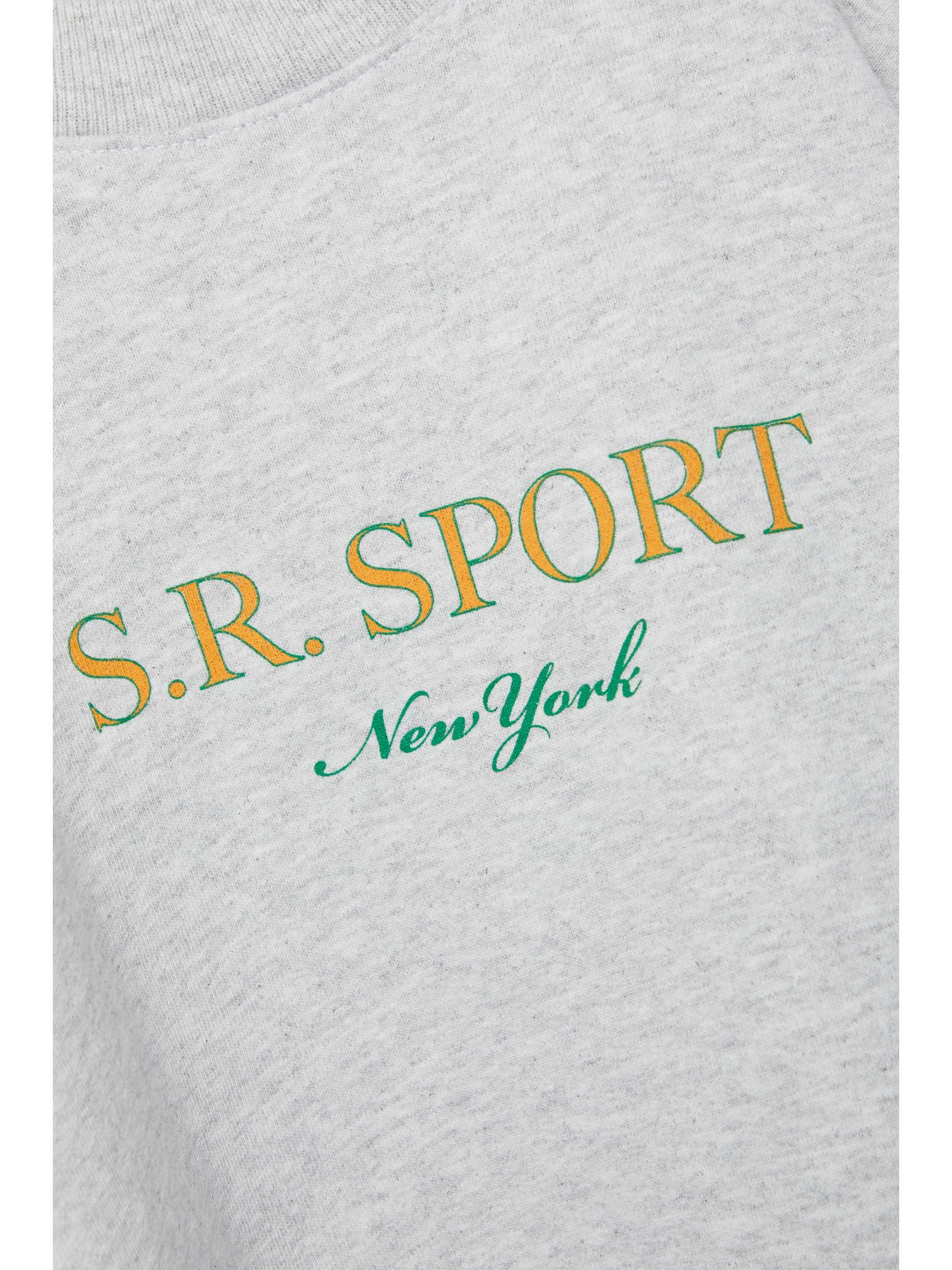 SPORTY & RICH Wimbledon printed cotton-jersey sweatshirt