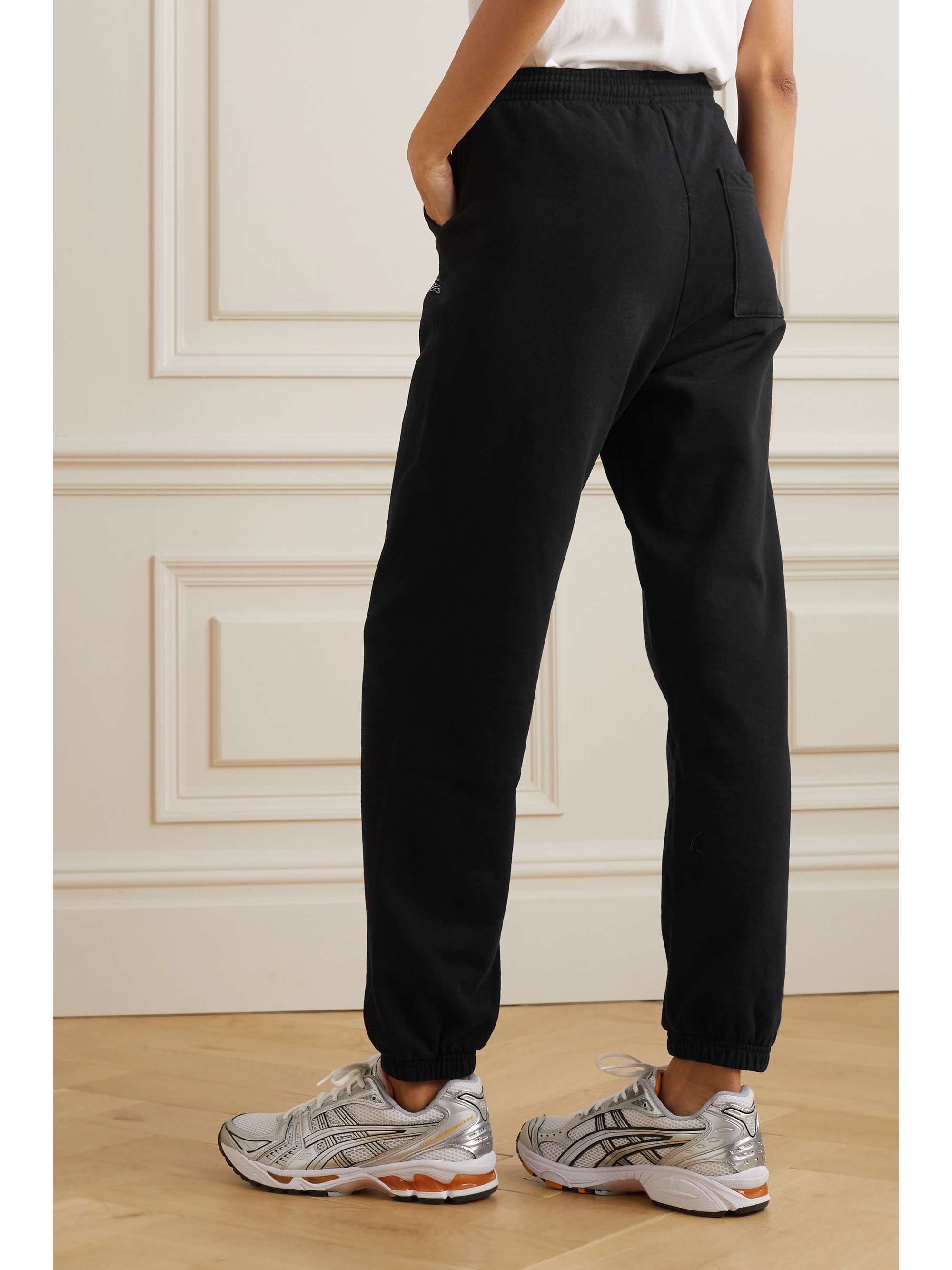 SPORTY & RICH Rizzoli printed cotton-jersey track pants