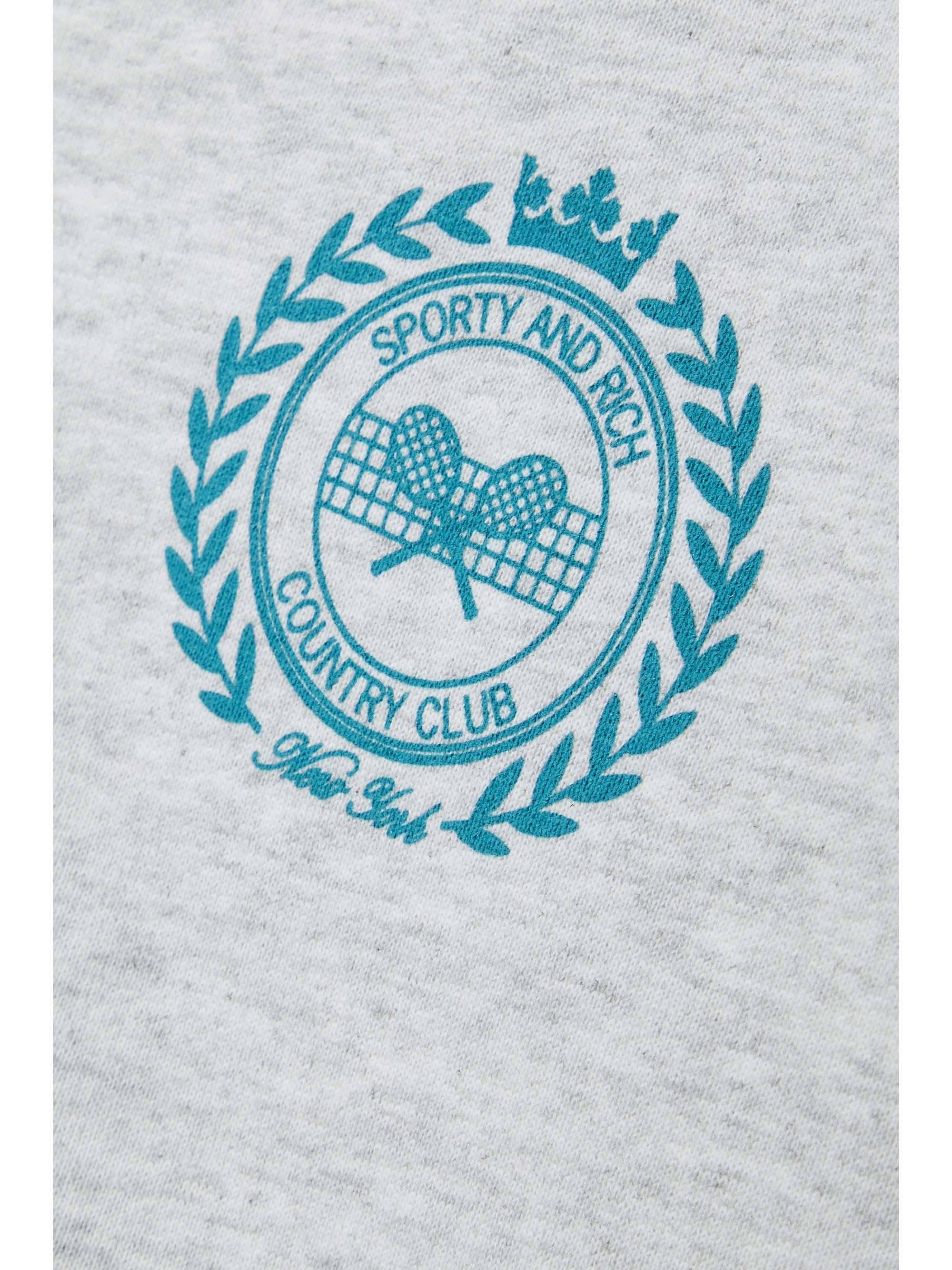 SPORTY & RICH Printed cotton-blend jersey sweatshirt