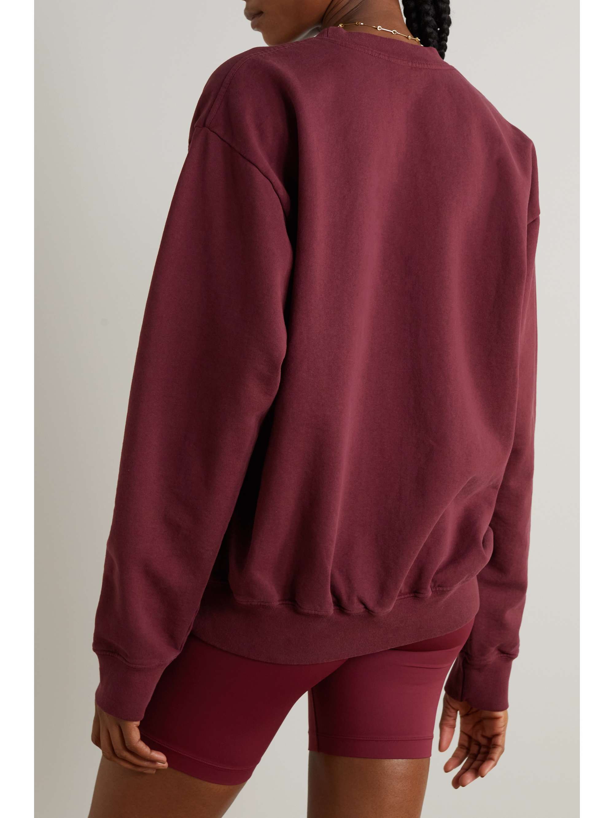 SPORTY & RICH Wellness Ivy printed cotton-jersey sweatshirt