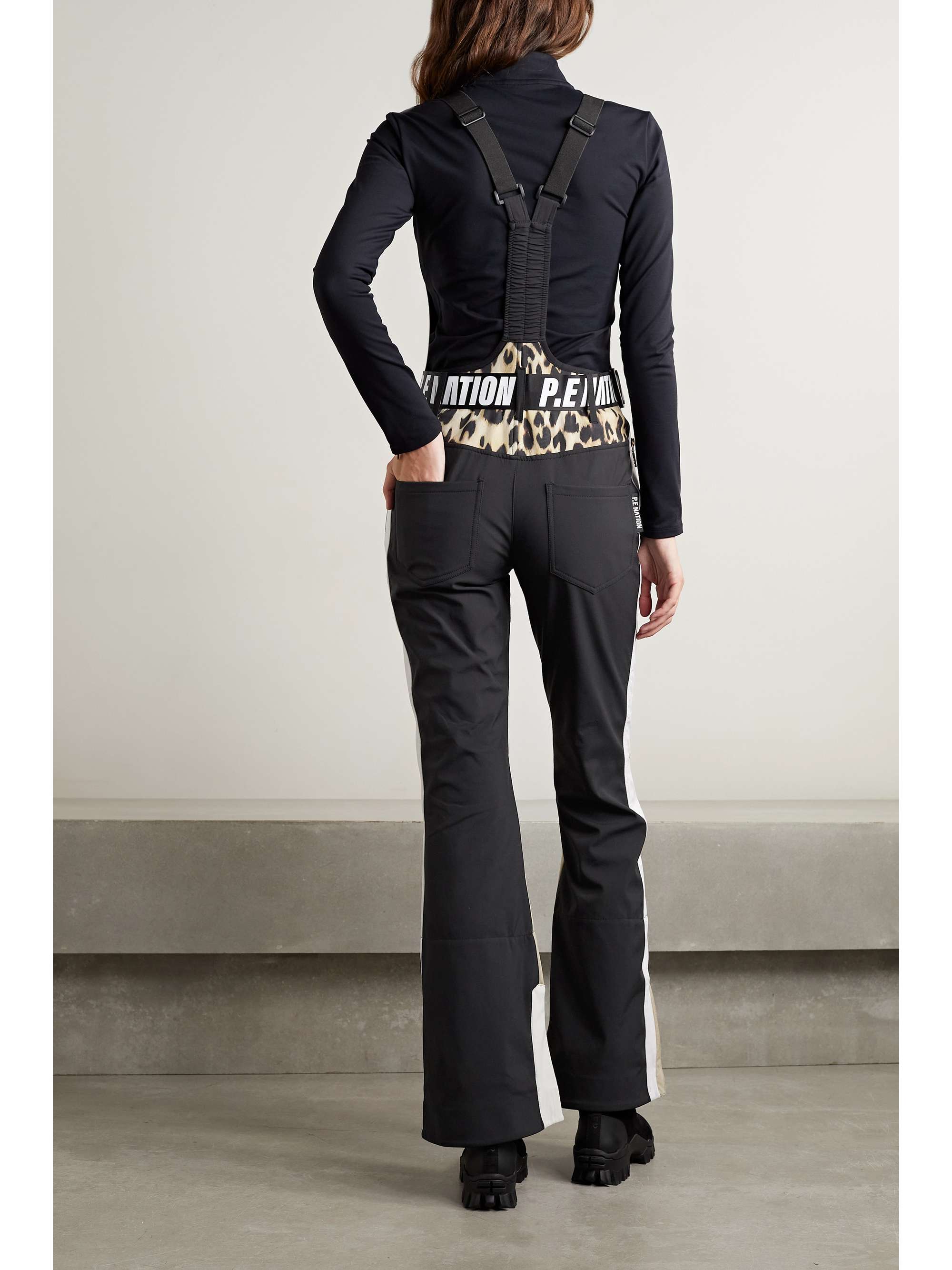 P.E NATION St. Moritz belted recycled flared ski suit