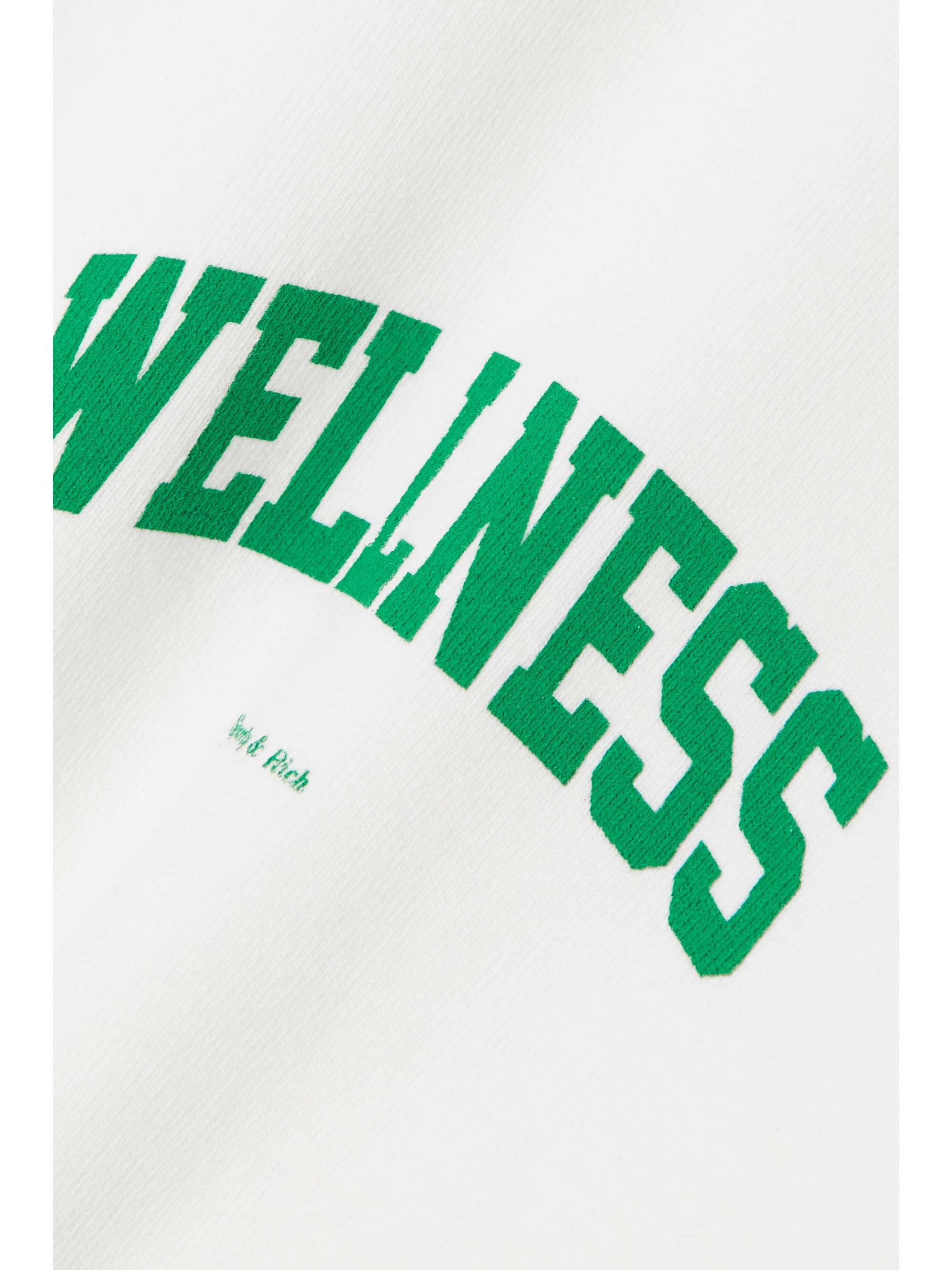 SPORTY & RICH Wellness Ivy verkürztes Sweatshirt aus Baumwoll-Jersey mit Print