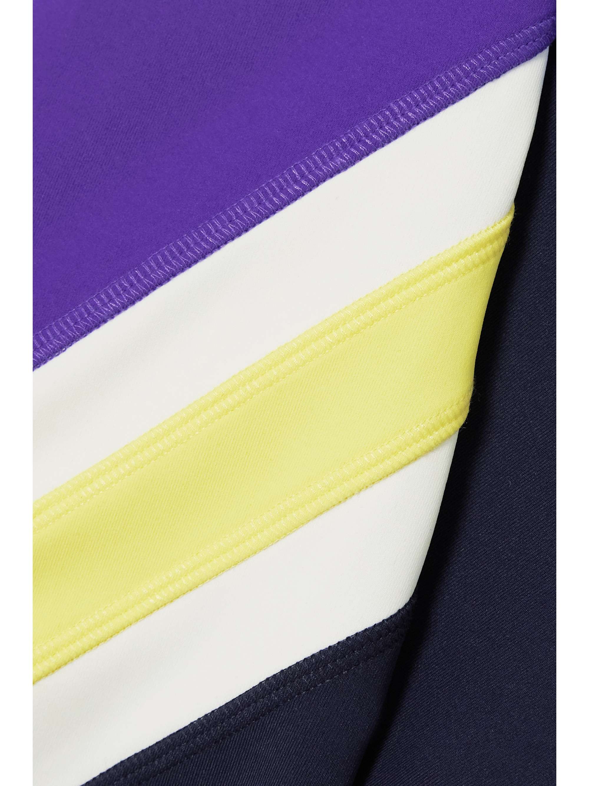 TORY SPORT Striped stretch-ponte leggings