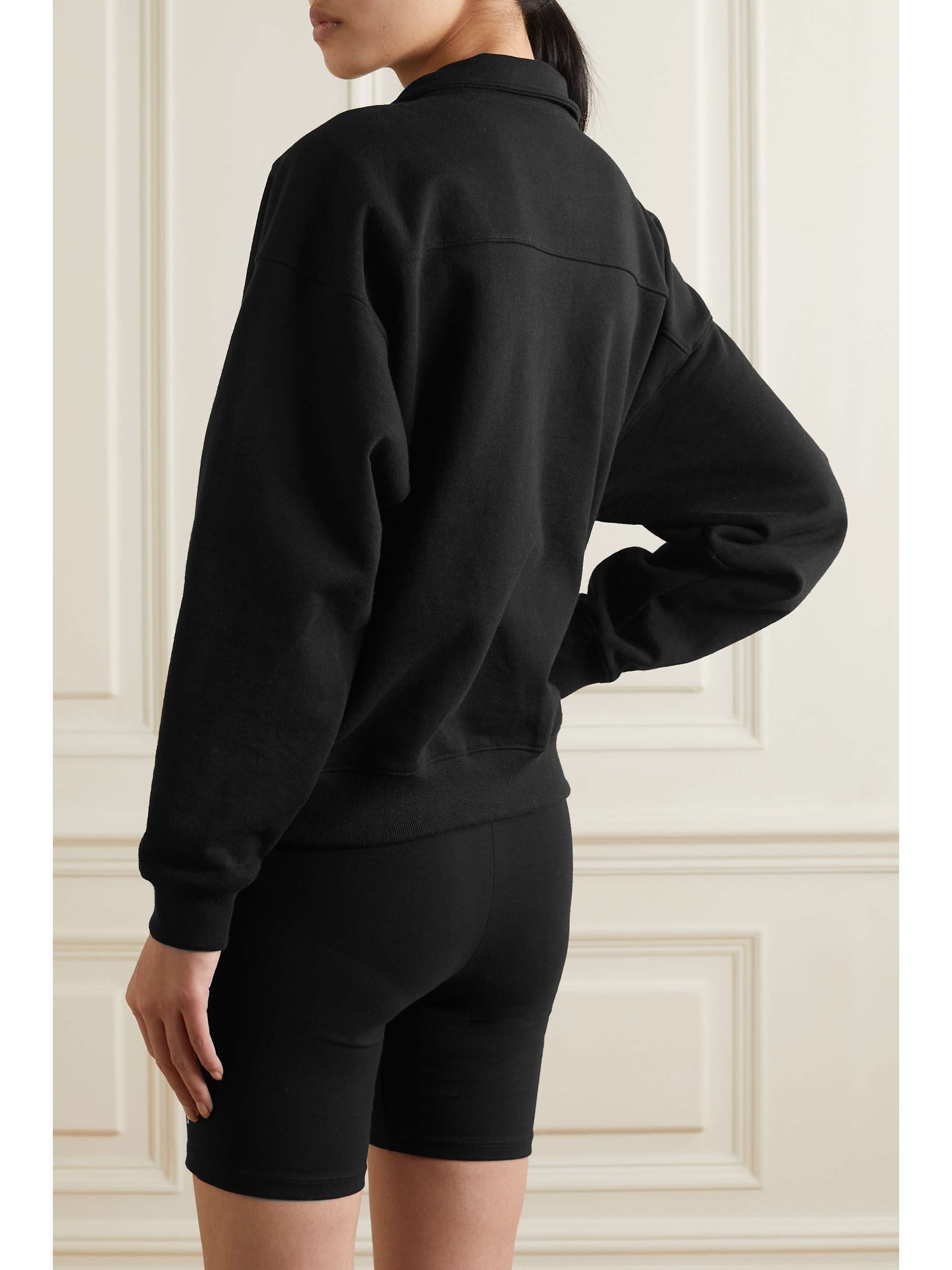 SPORTY & RICH Printed cotton-jersey sweatshirt