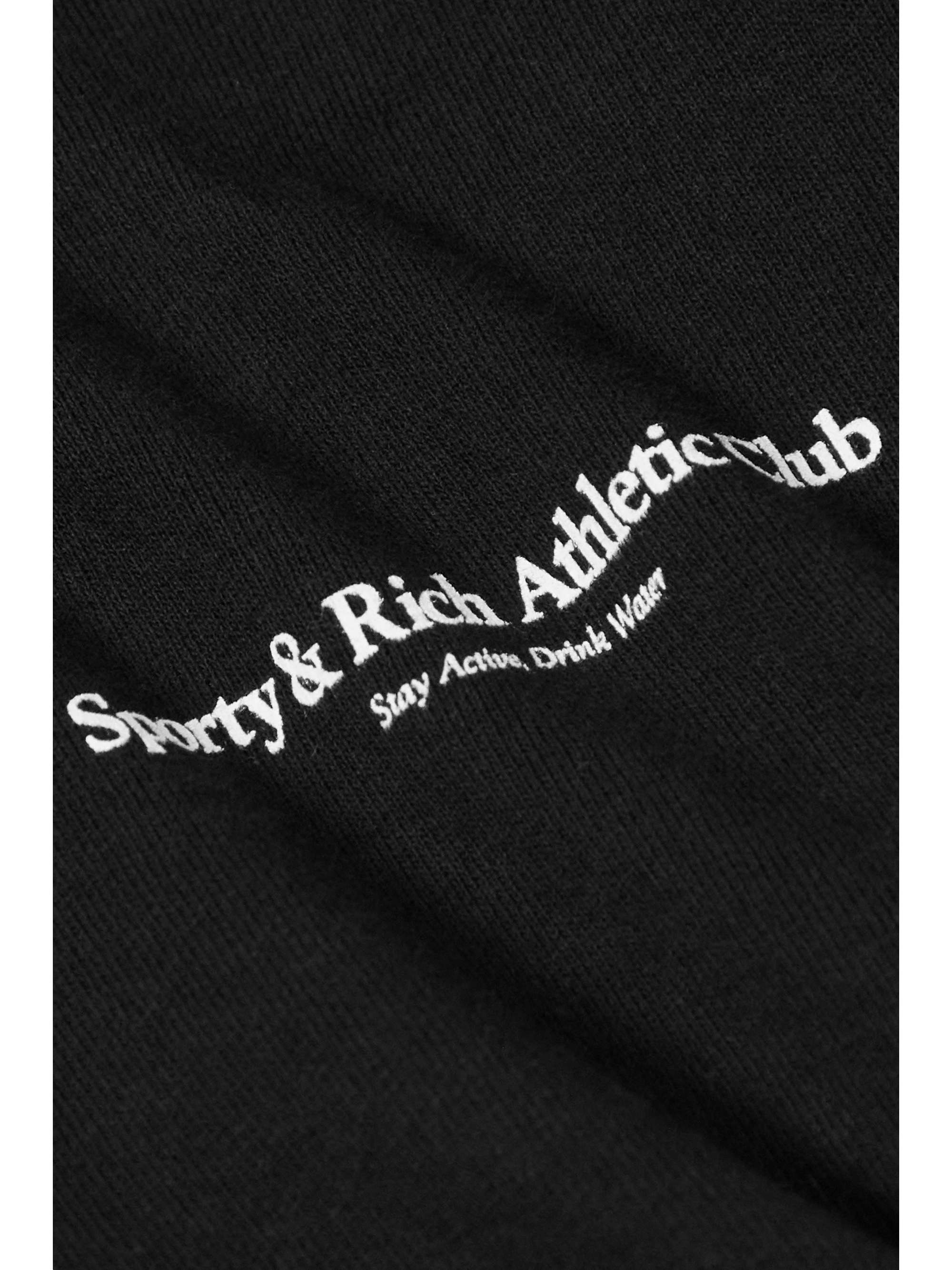 SPORTY & RICH Printed cotton-jersey sweatshirt