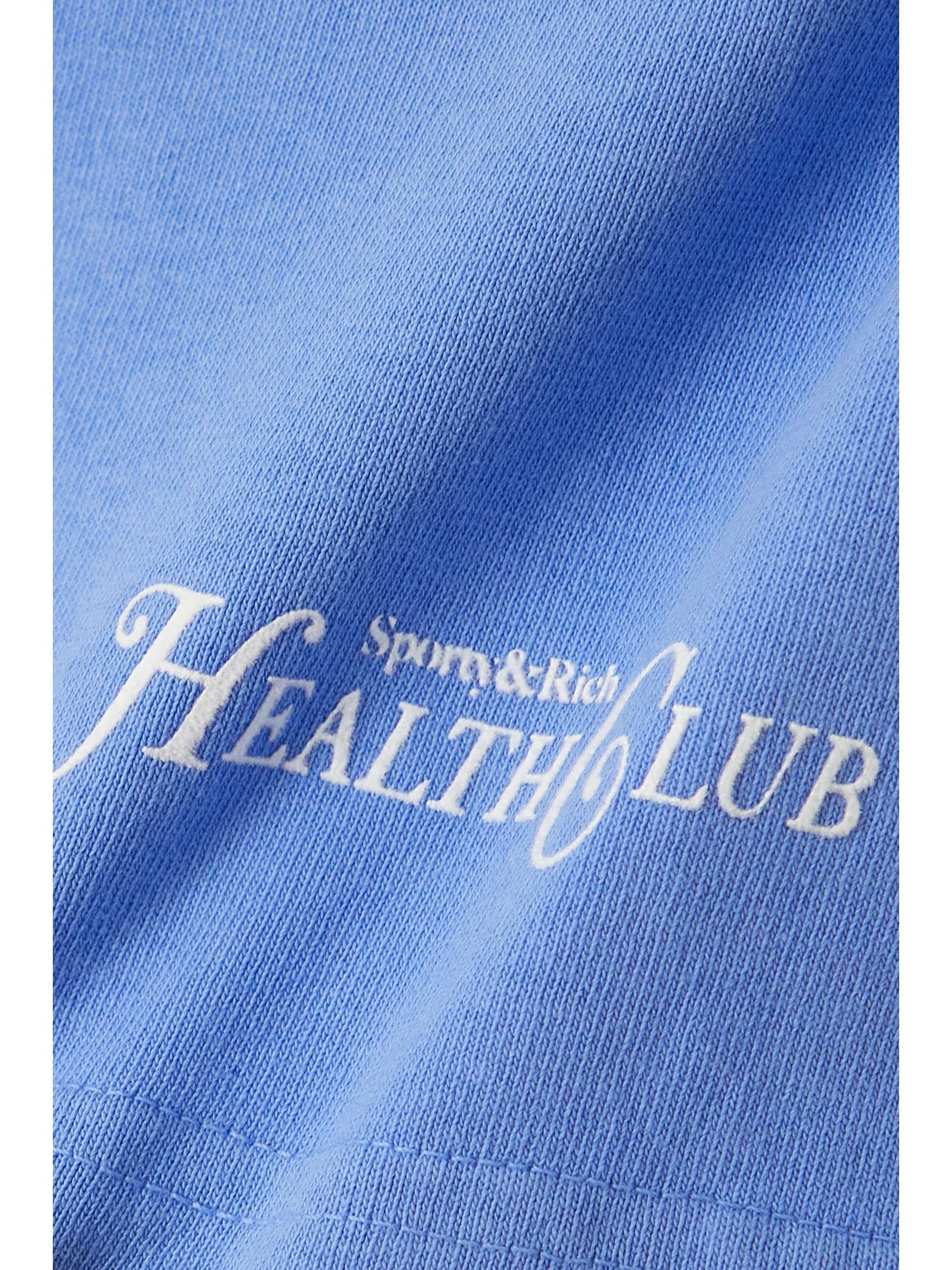 SPORTY & RICH Shorts aus Baumwoll-Jersey mit Flockprint