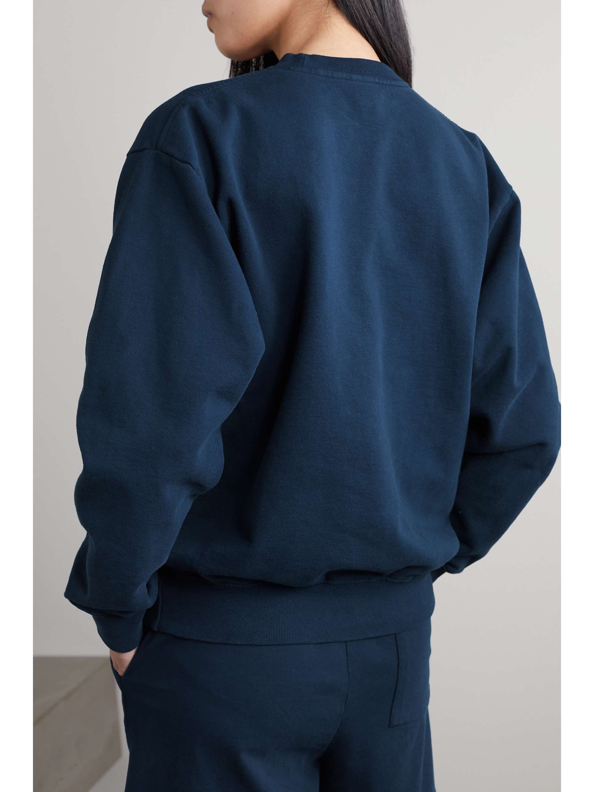 SPORTY & RICH Wellness Ivy printed cotton-jersey sweatshirt