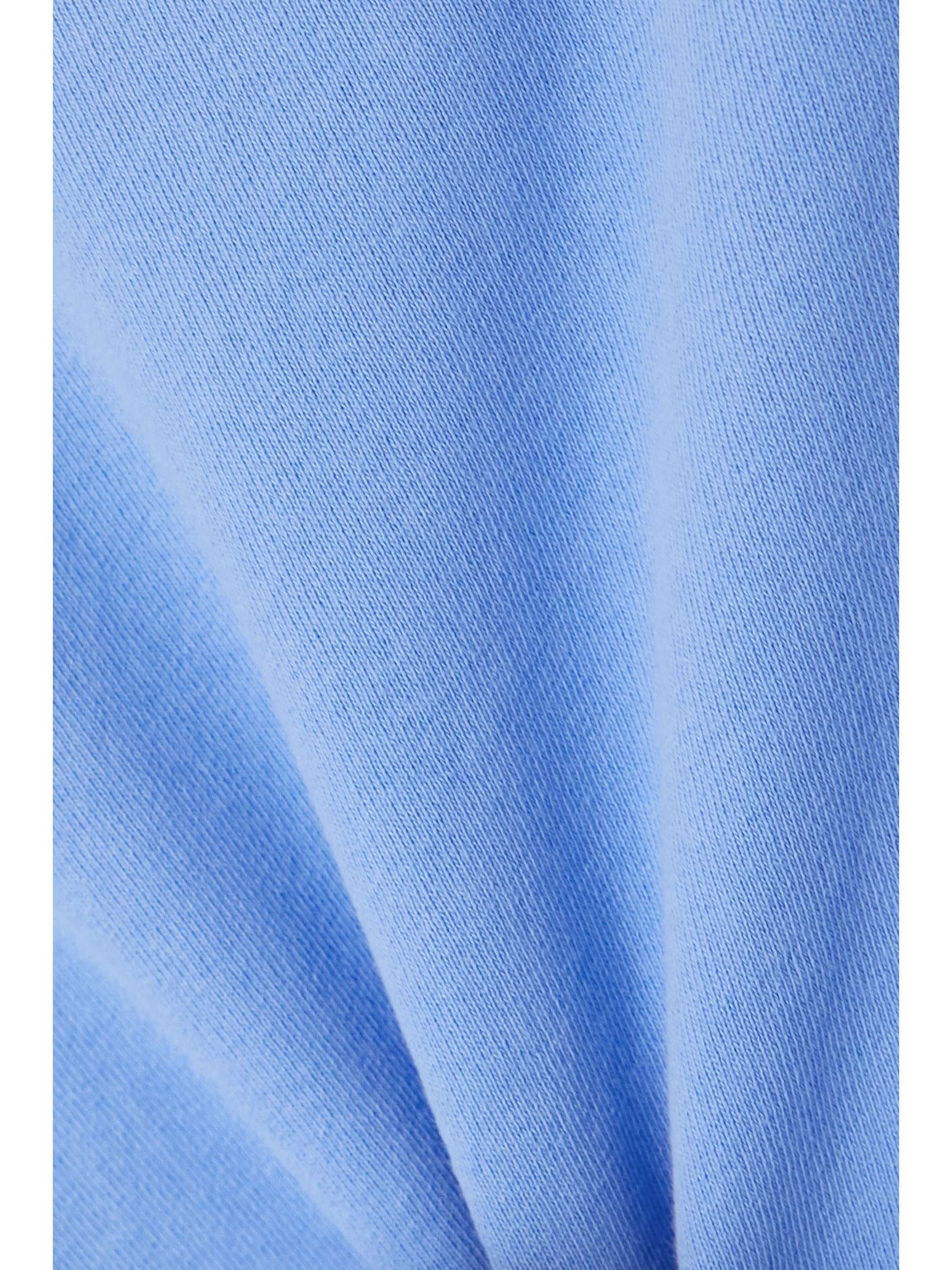 SPORTY & RICH Cropped flocked cotton-jersey sweatshirt