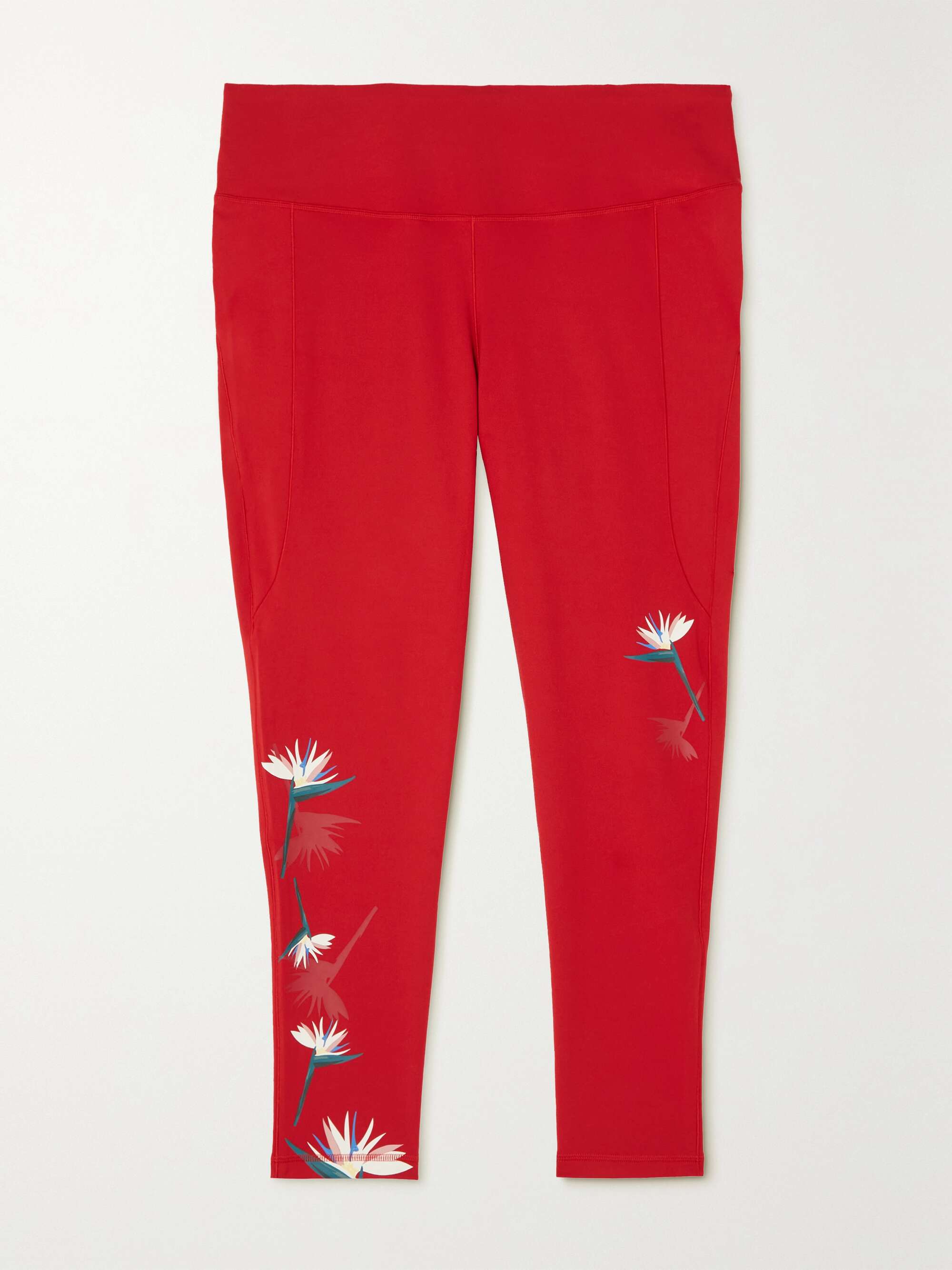 ADIDAS ORIGINALS + Thebe Magugu floral-print stretch recycled-jersey  leggings