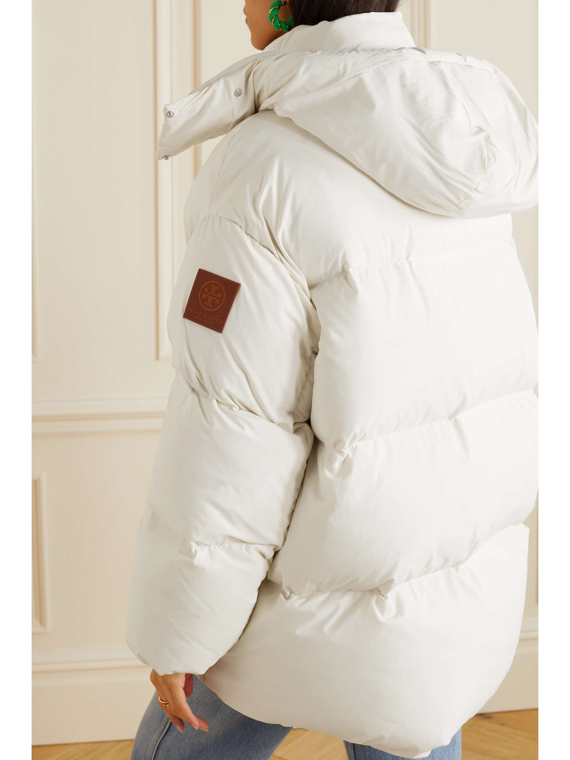 TORY SPORT Daunenjacke aus gestepptem Shell mit Kapuze