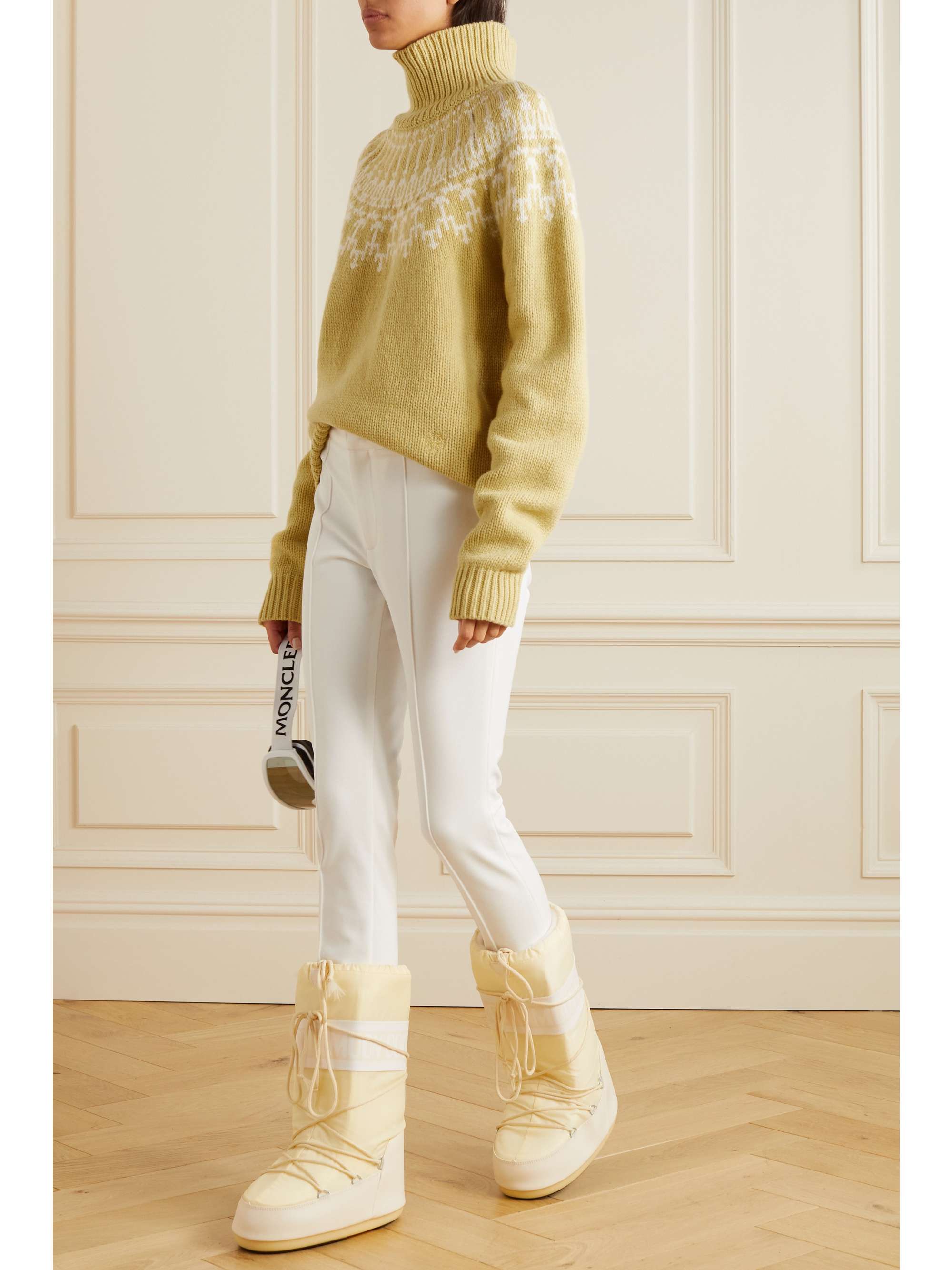 TORY SPORT Stehkragenpullover aus Merinowolle mit Fair-Isle-Muster