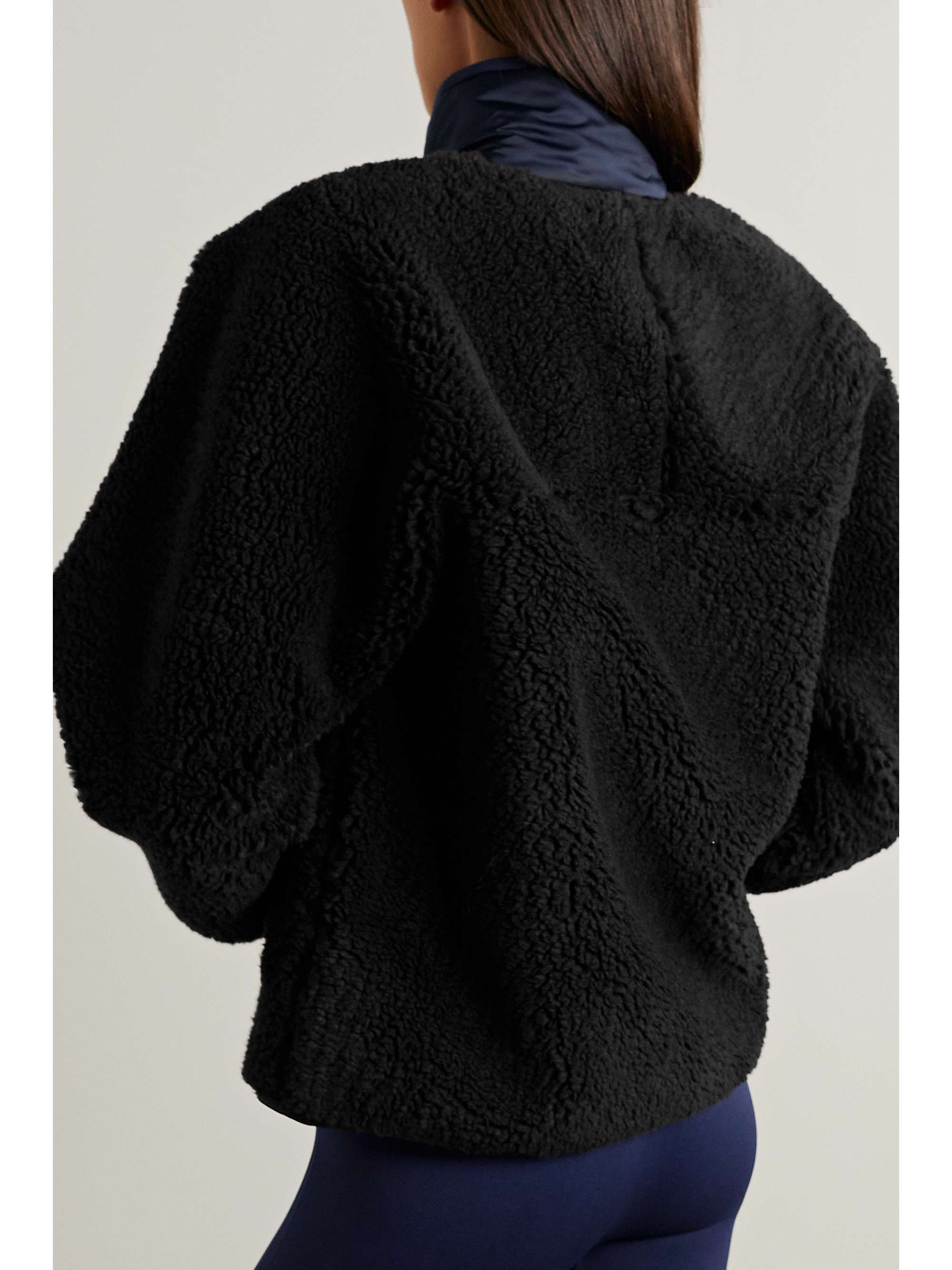 TORY SPORT Zweifarbige Jacke aus Fleece mit Besätzen aus Shell
