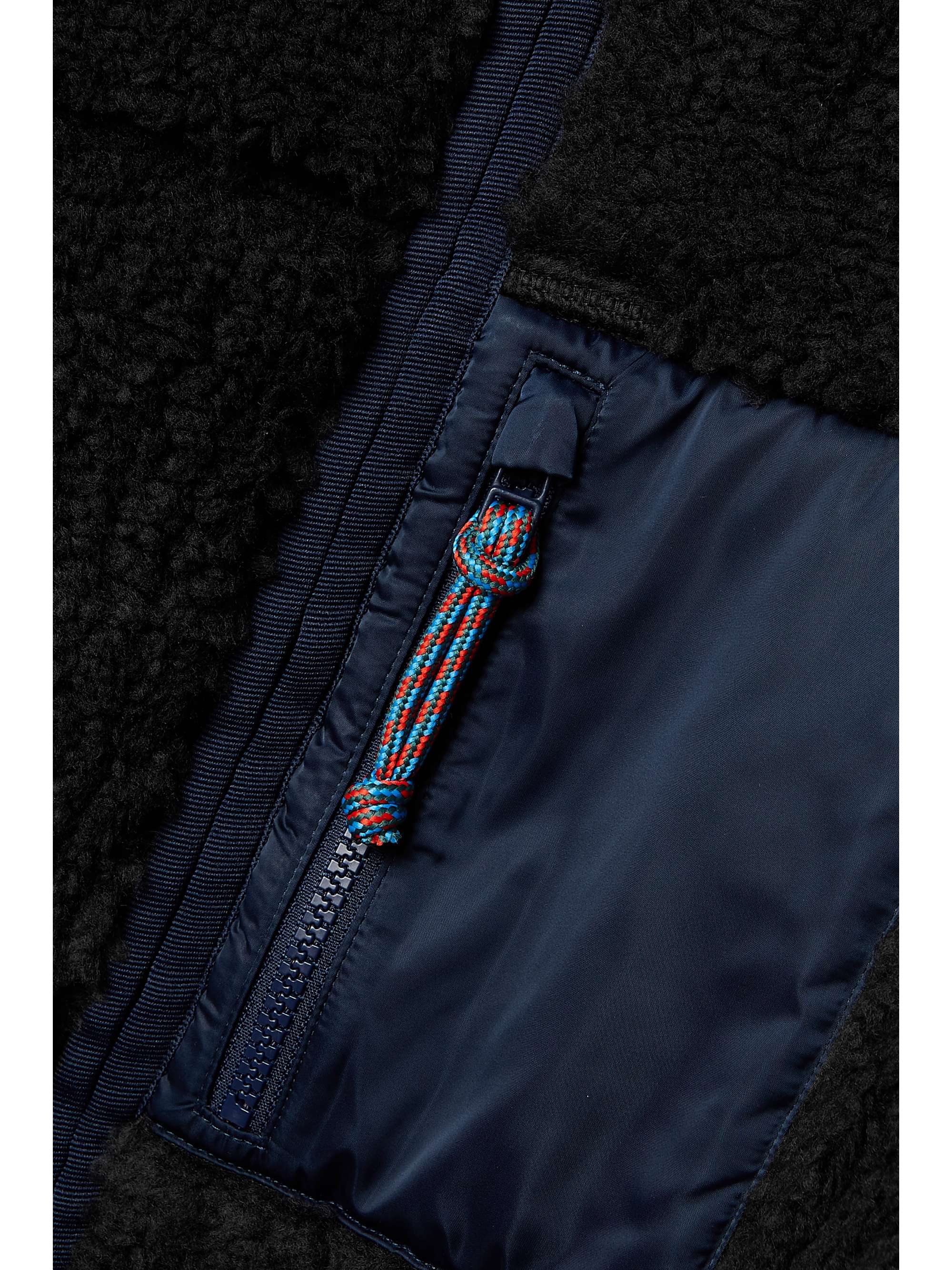 TORY SPORT Zweifarbige Jacke aus Fleece mit Besätzen aus Shell