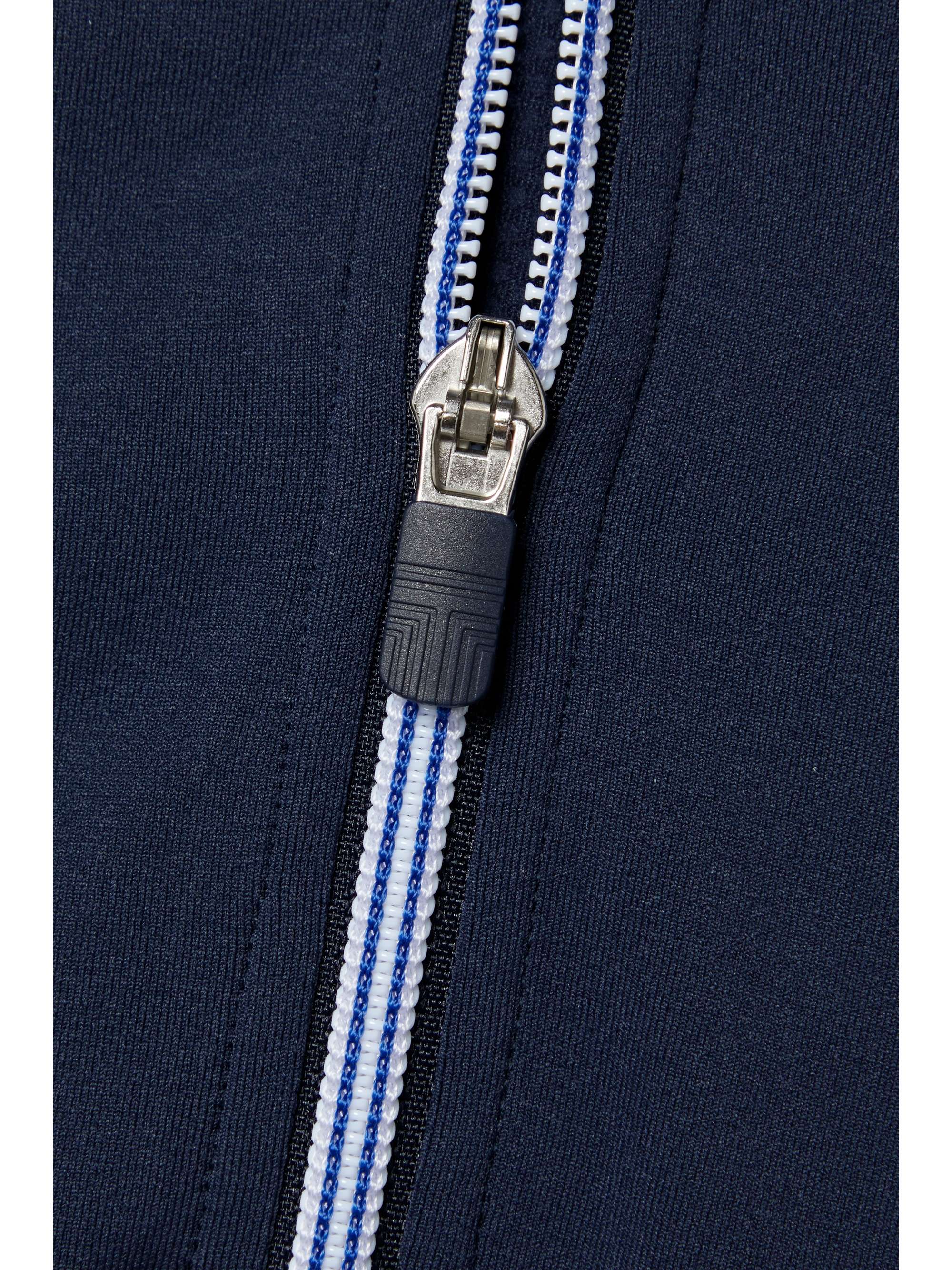 TORY SPORT Seamless Oberteil aus Stretch-Jersey mit Piqué-Einsätzen