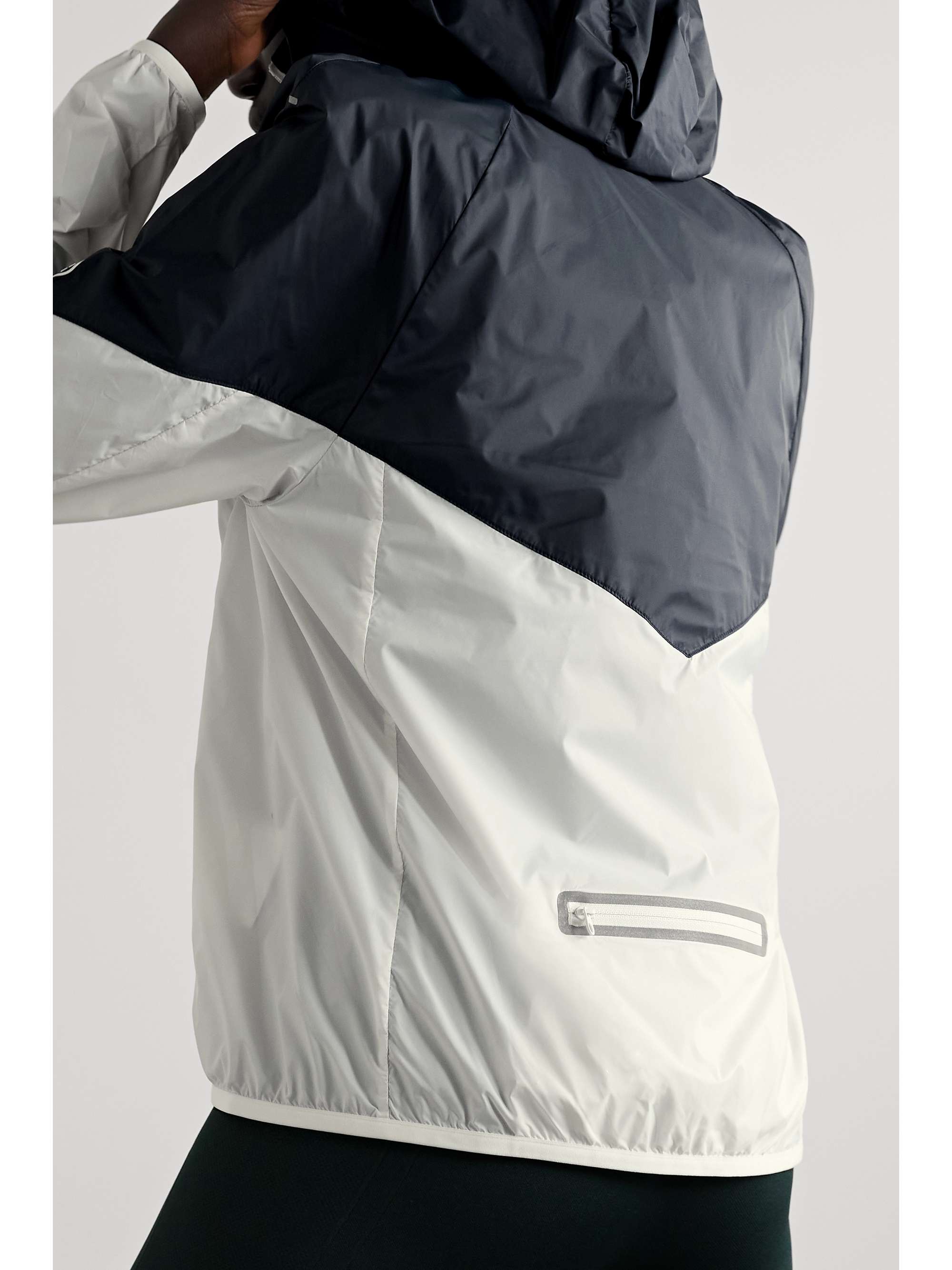 TORY SPORT Kapuzenjacke aus Shell in Colour-Block-Optik
