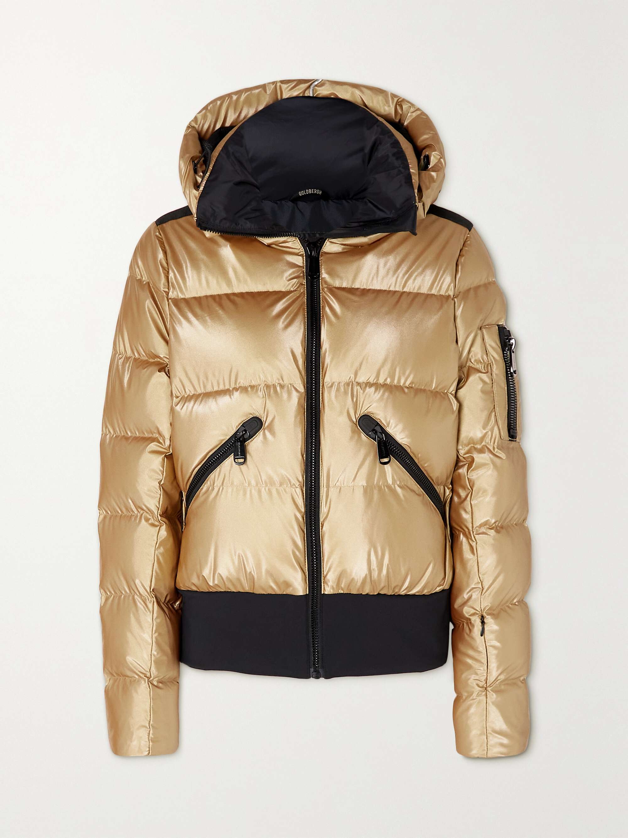 GOLDBERGH Bombardino hooded quilted metallic down ski jacket | NET-A-PORTER