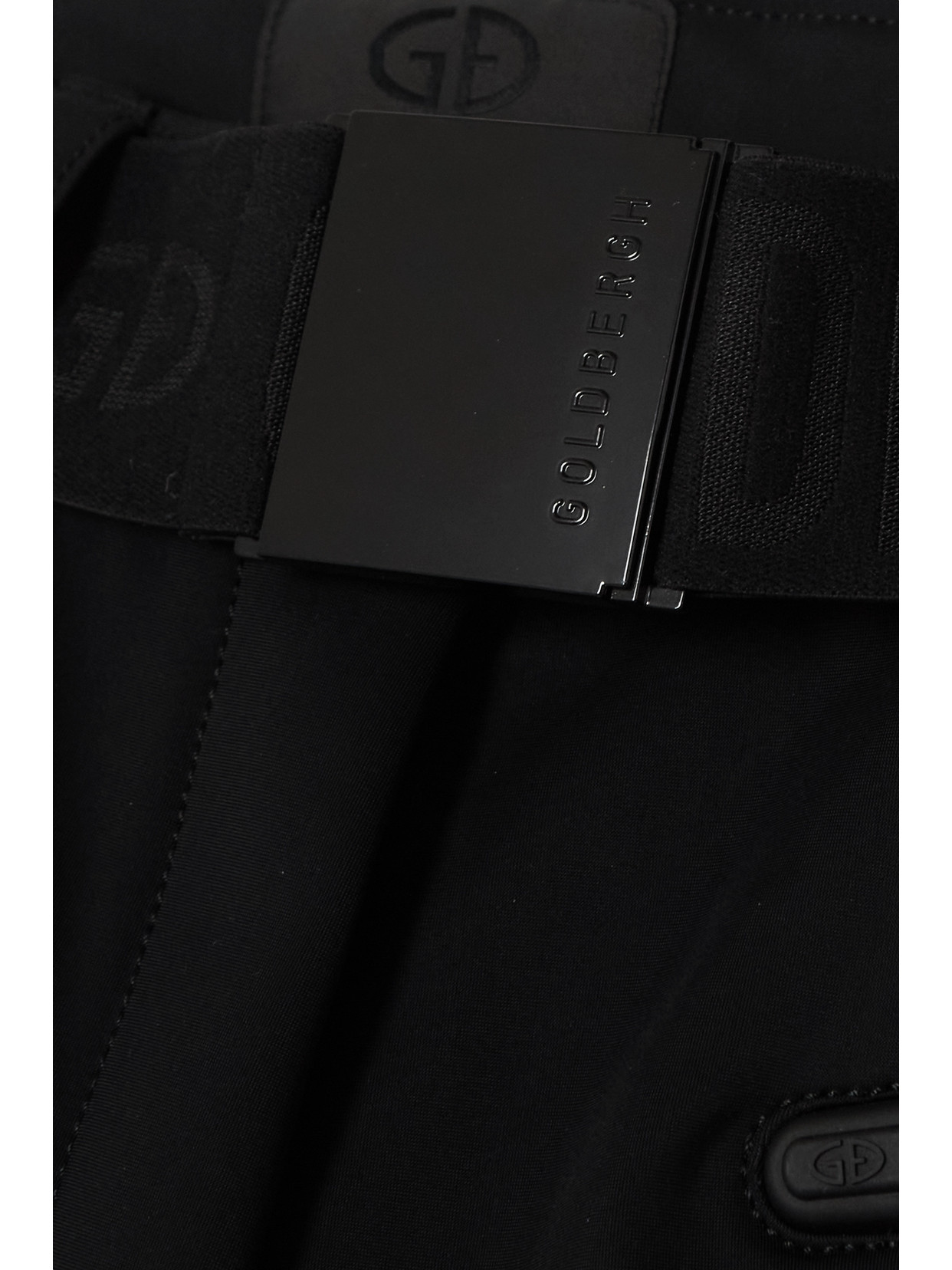 Goldbergh Paris Belted Stirrup Softshell Ski Trousers In Black