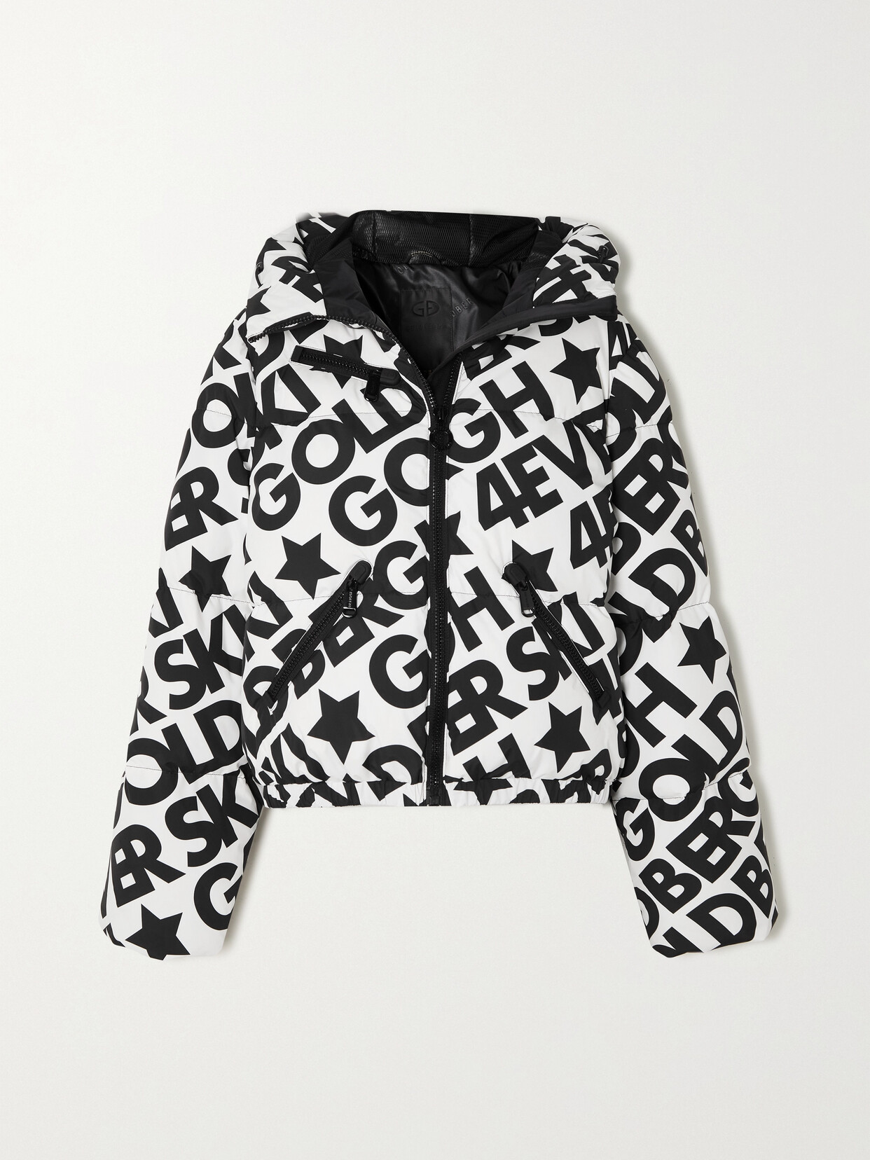 Goldbergh - Carter Hooded Printed Quilted Down Ski Jacket - White