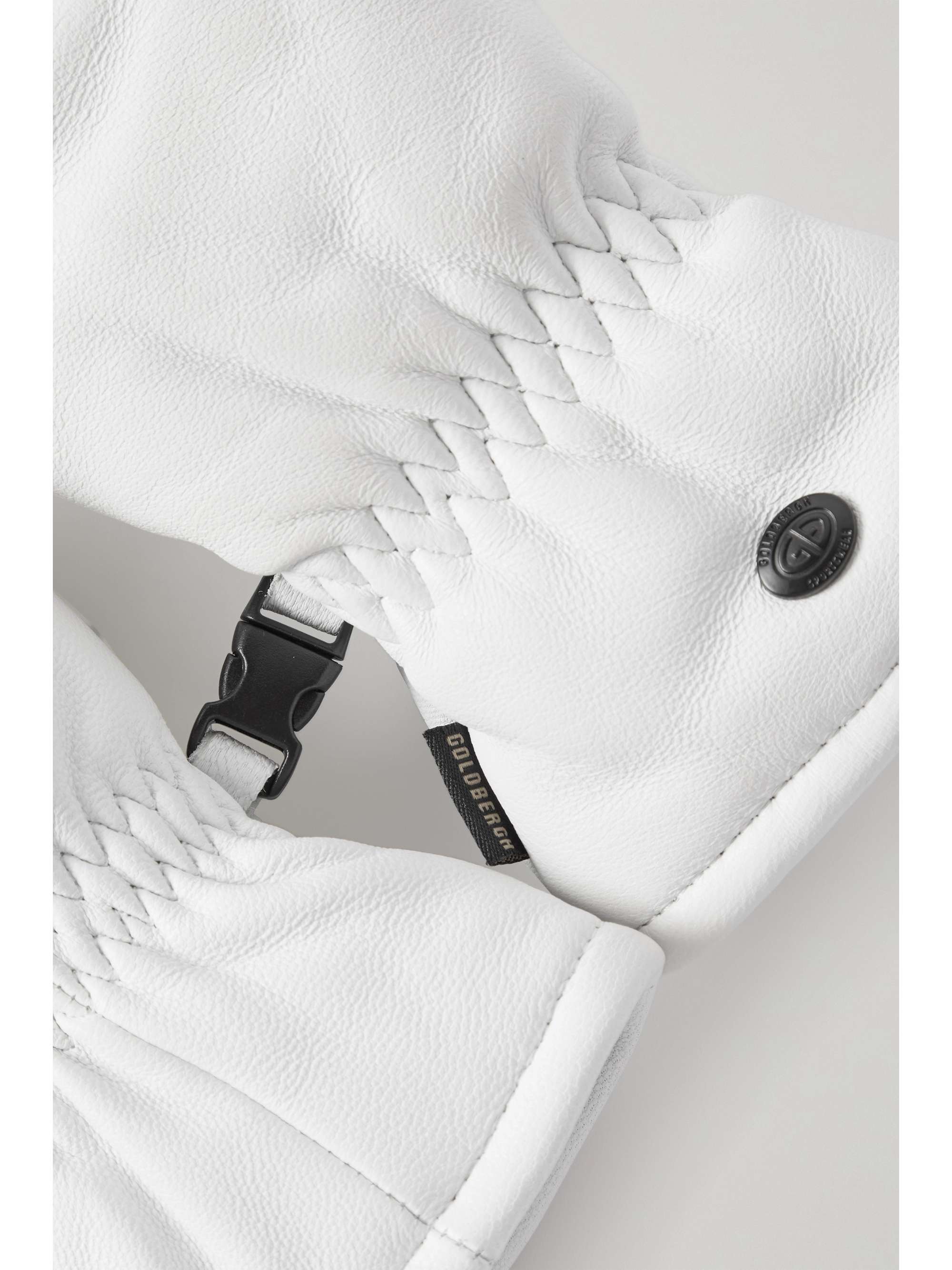 GOLDBERGH Hilja embossed padded leather ski mittens
