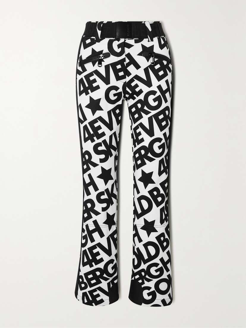 Goldbergh Skistar Printed Belted Flared Ski Pants