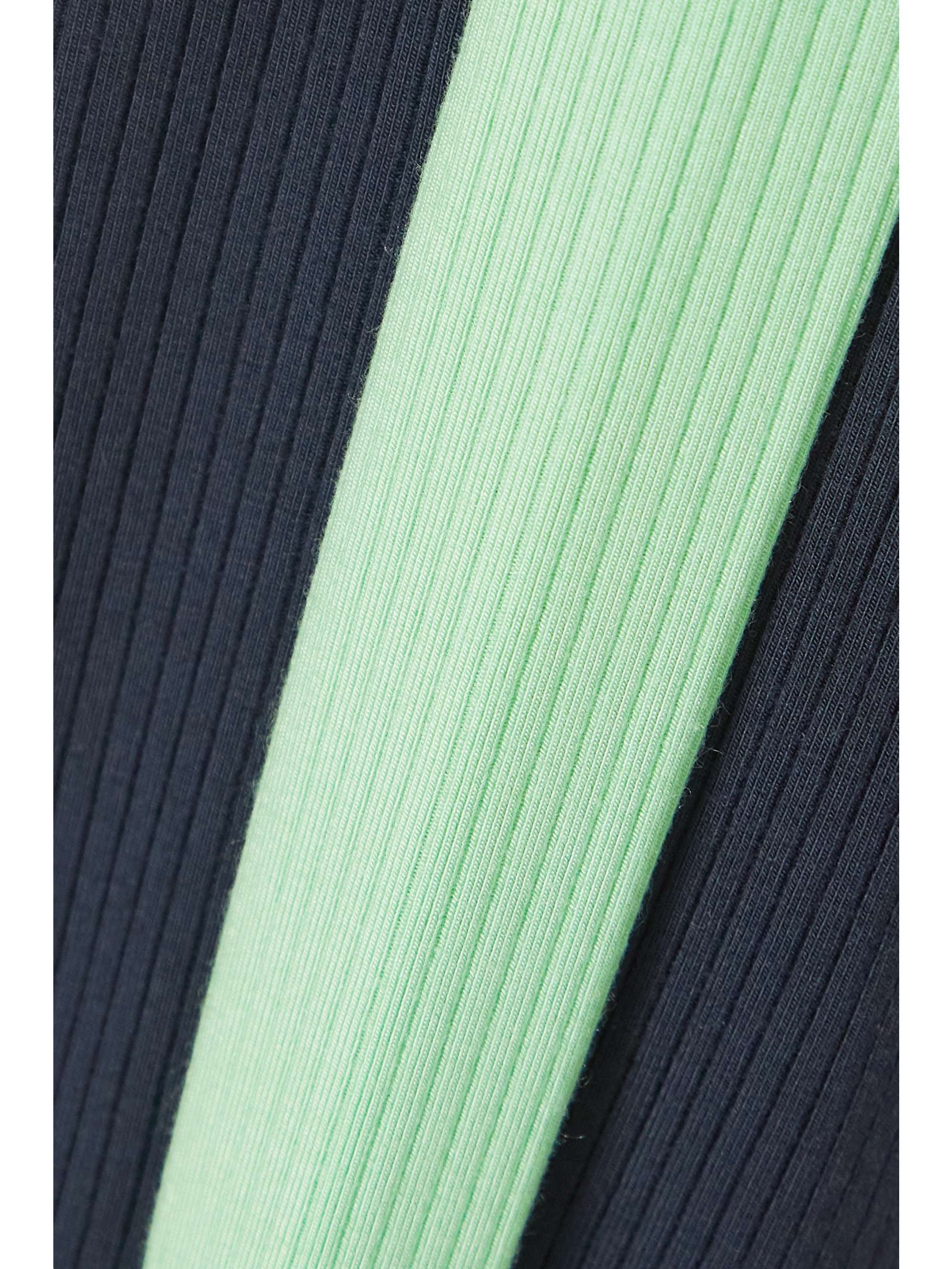 THE UPSIDE Solstice Soleil two-tone ribbed stretch-modal flared pants
