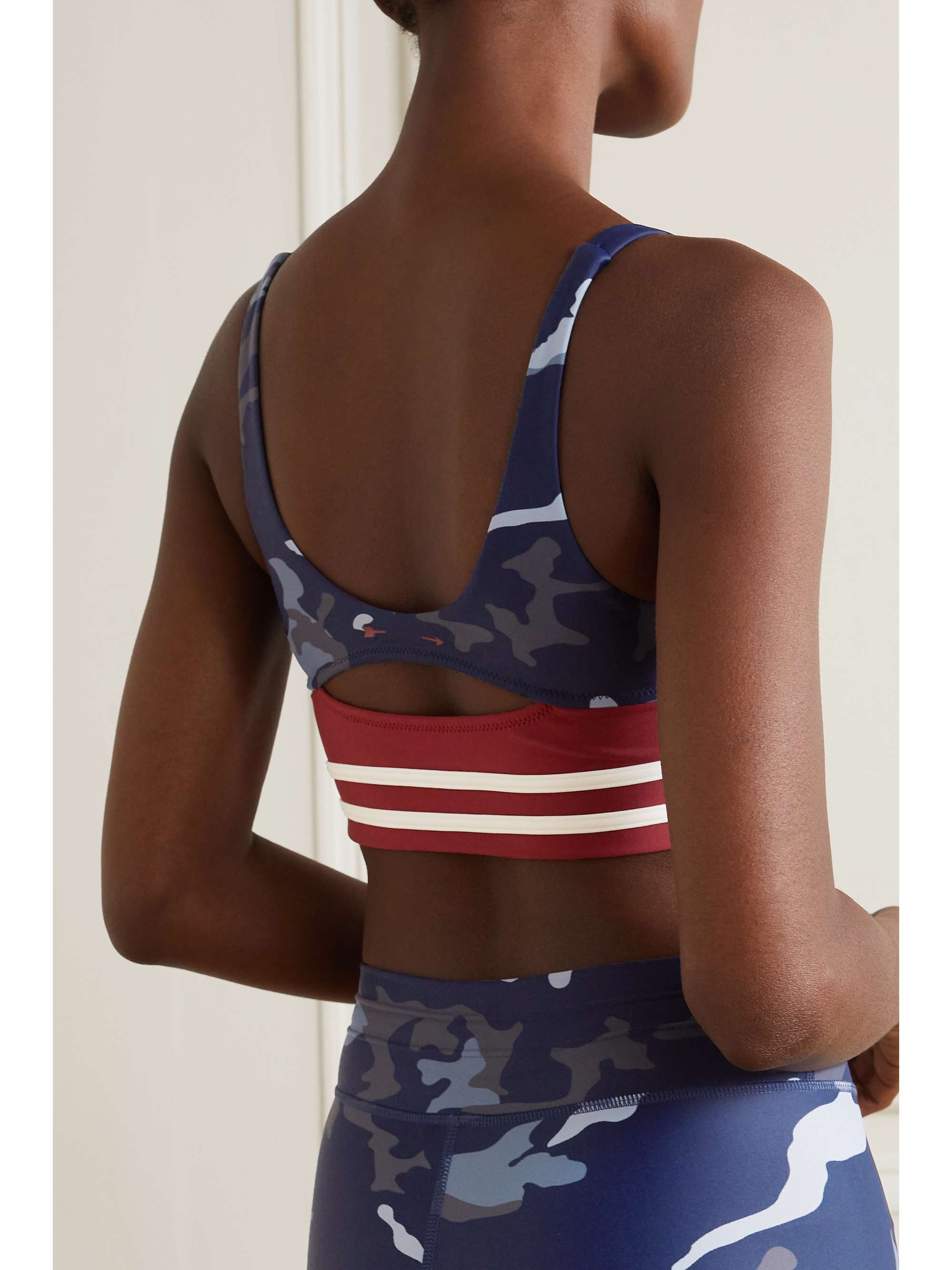 THE UPSIDE Marine Bailey printed stretch sports bra