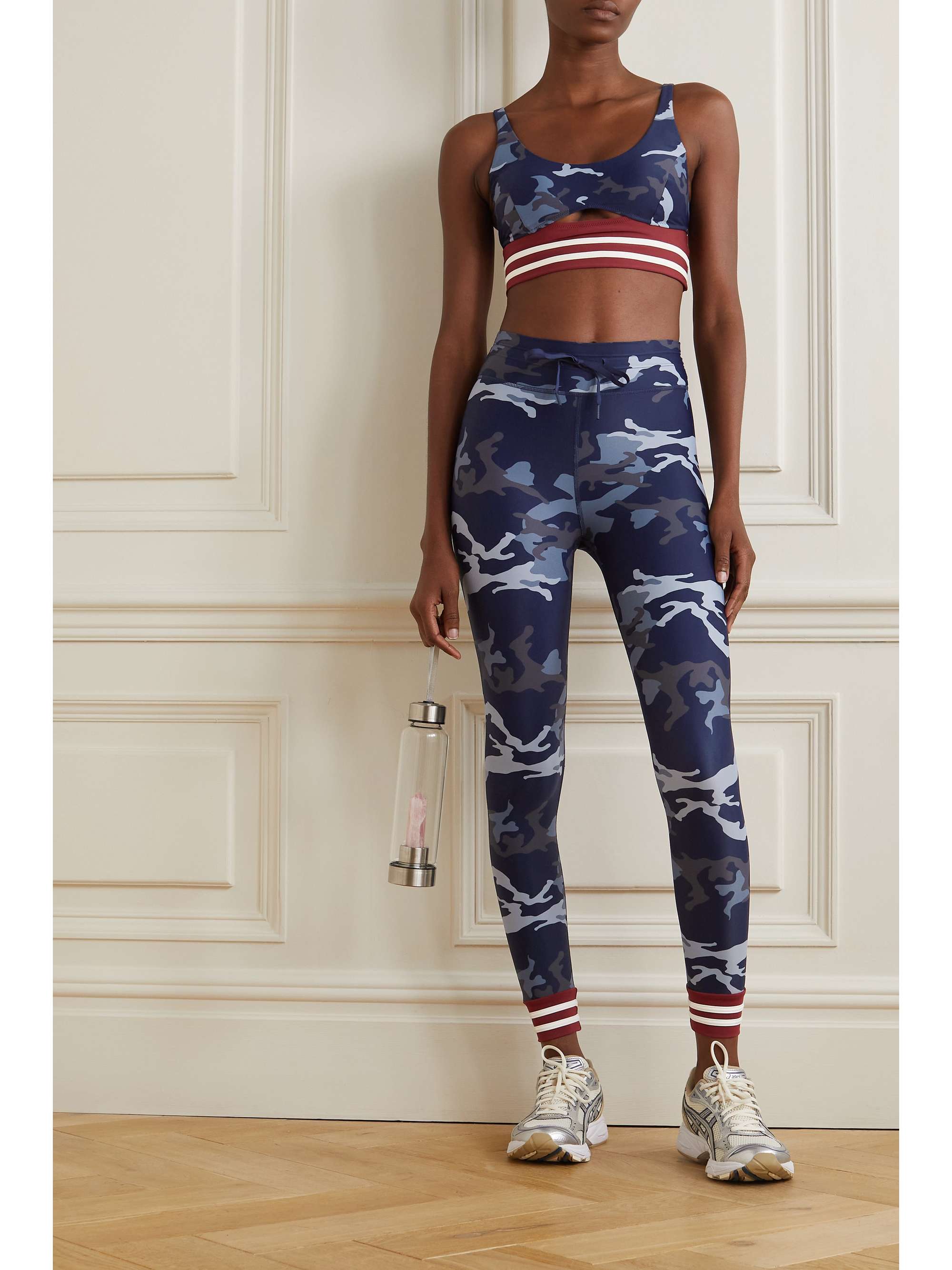 THE UPSIDE Marine Bailey printed stretch sports bra