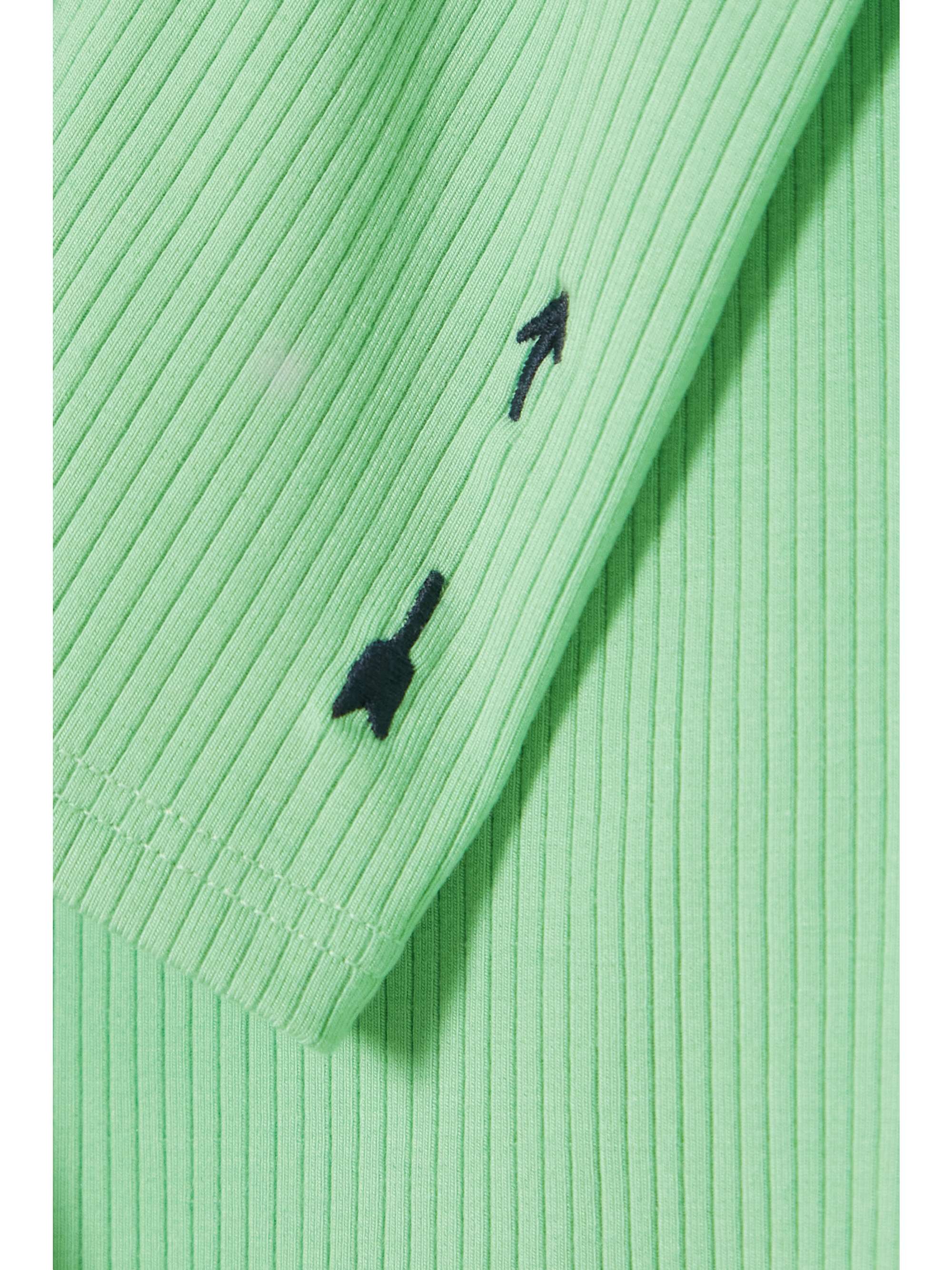 THE UPSIDE Solstice Giselle Oberteil aus geripptem Stretch-Modal mit Logostickerei