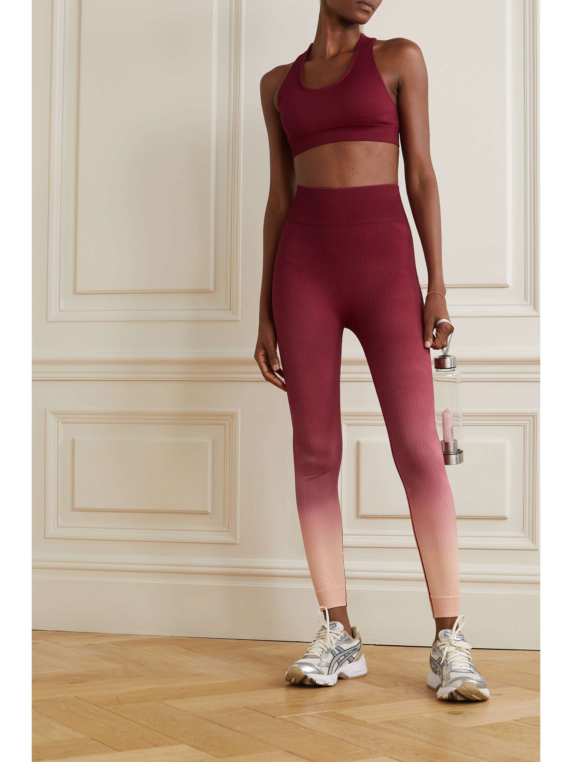 THE UPSIDE Anna ribbed stretch-knit sports bra