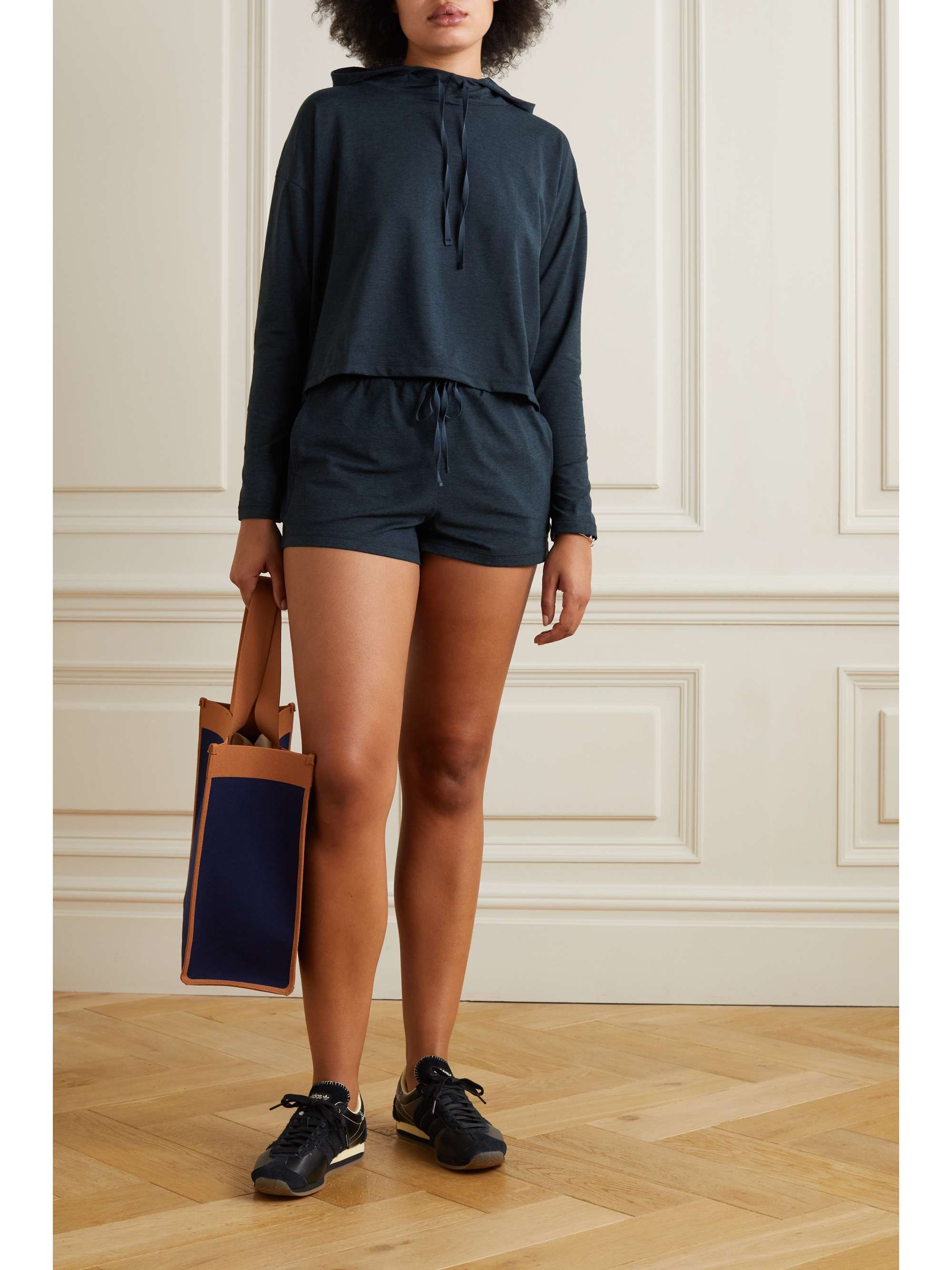 GIRLFRIEND COLLECTIVE ReSet Swing stretch-recycled jersey shorts