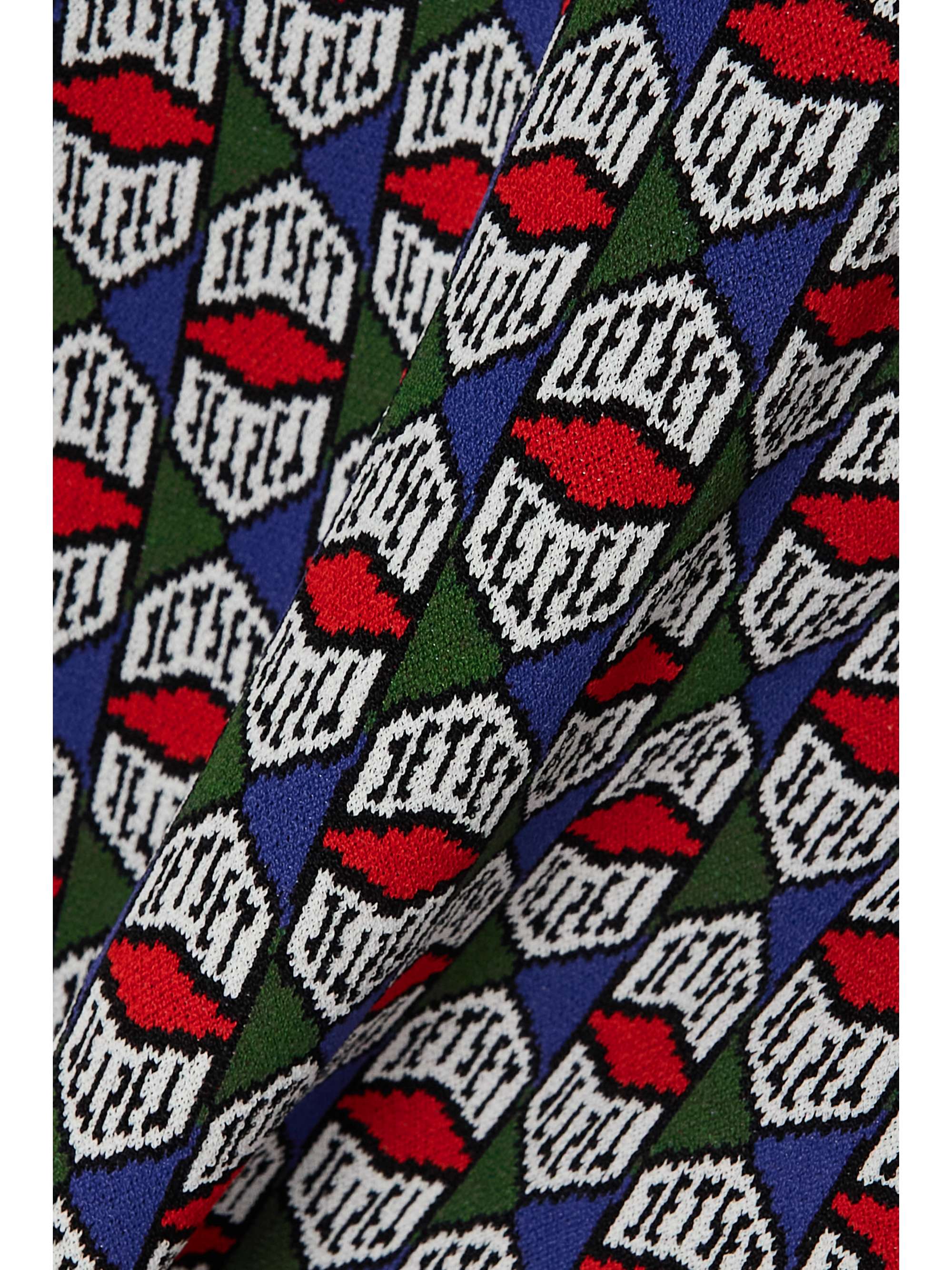 JETSET Cap Turtle jacquard-knit hoodie