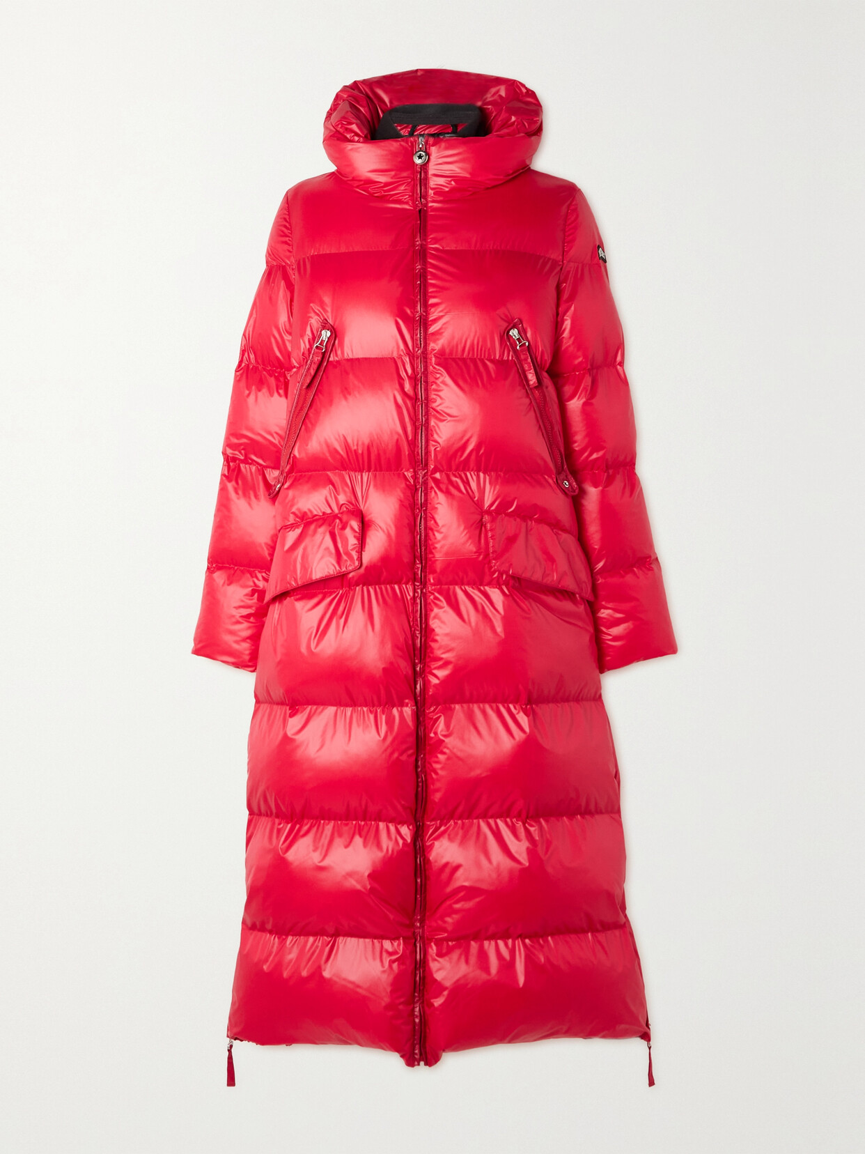 JETSET Vega Hooded Quilted Padded Glossed Ski Coat