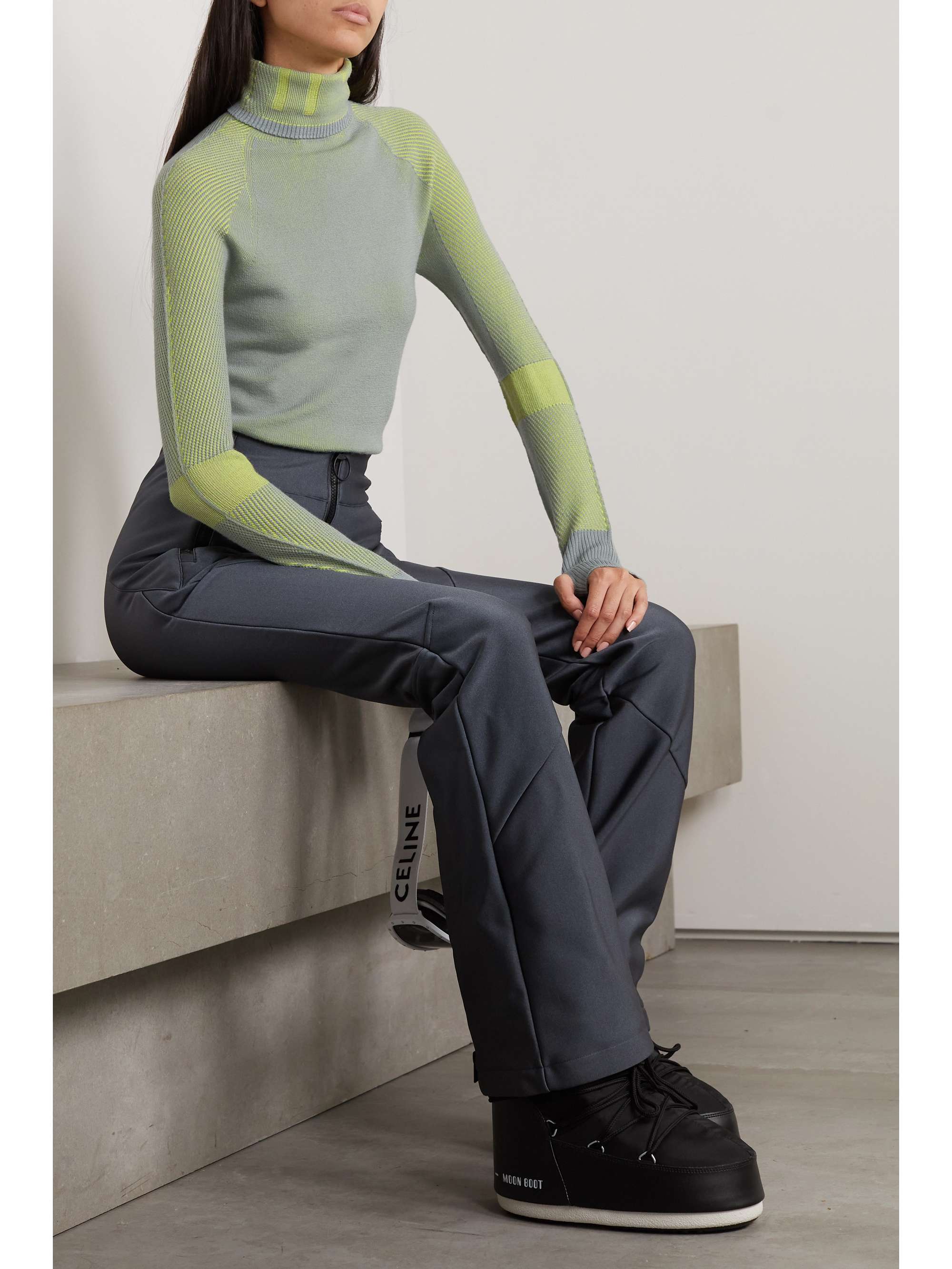 HOLDEN Airwarm Rollkragenpullover aus einer Merinowollmischung mit Stehkragen