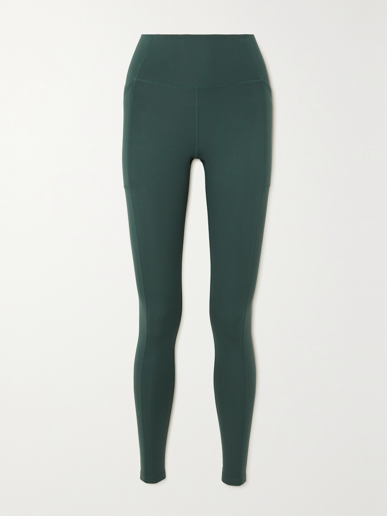 Girlfriend Collective Compressive High-rise Stretch-recycled Polyester Leggings In Green
