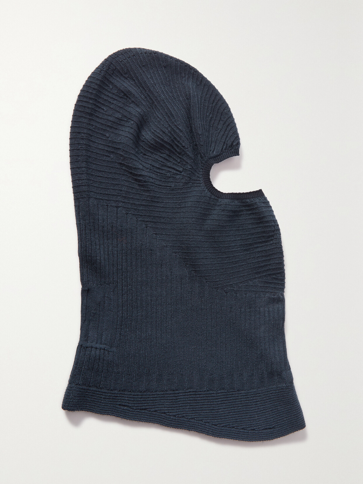 Holden - Ribbed Merino Wool-blend Balaclava - Blue