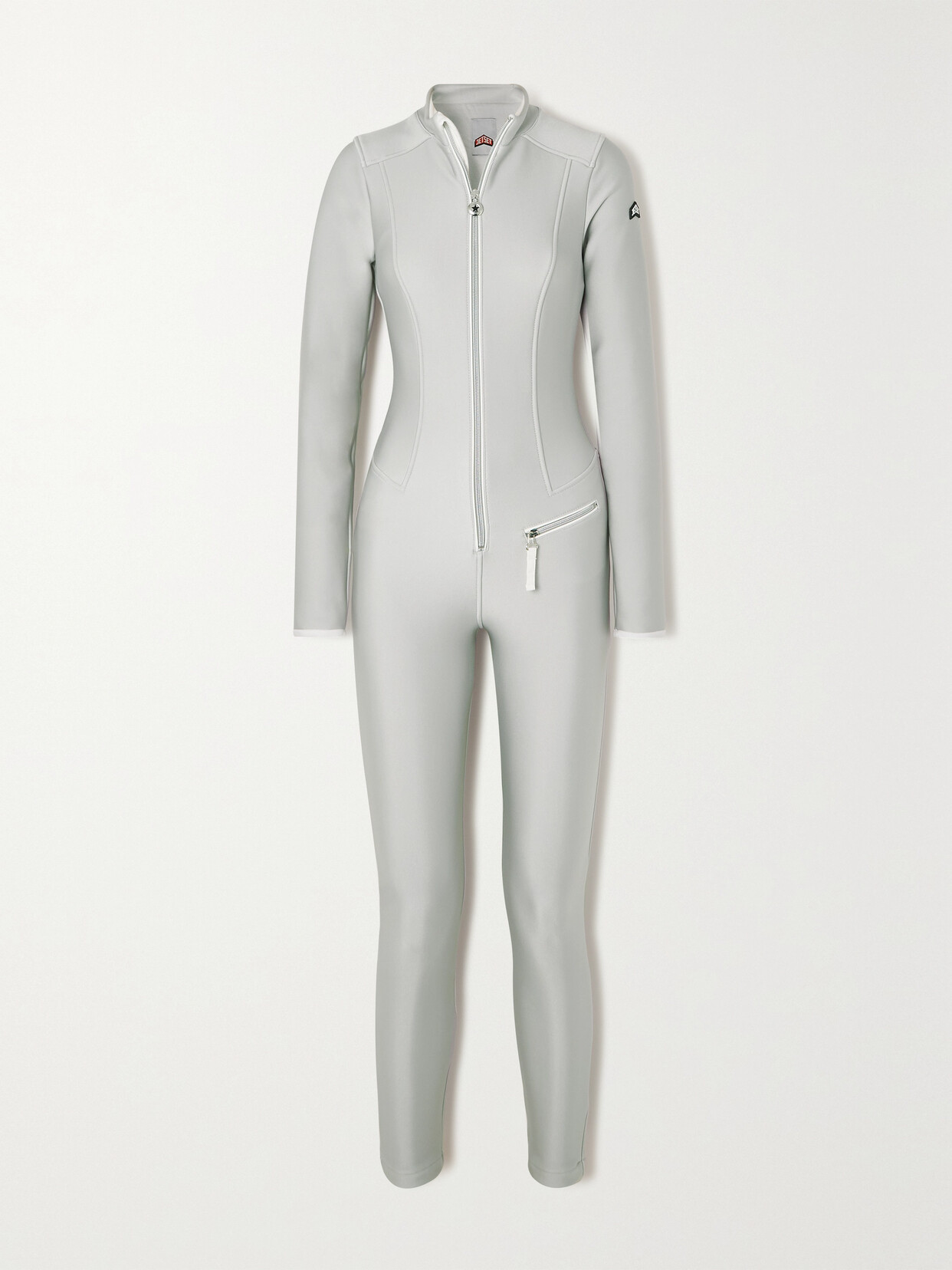 JETSET - Racer Glam Metallic Ski Suit - Silver