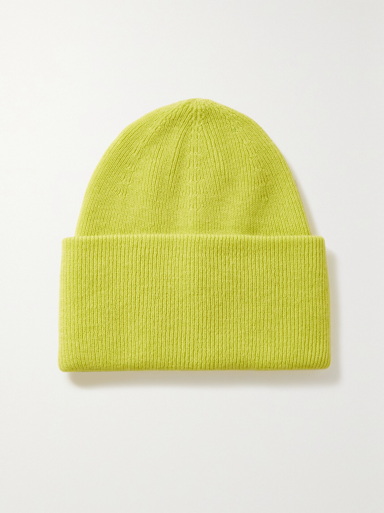 Holden - Ribbed Merino Wool-blend Beanie - Yellow