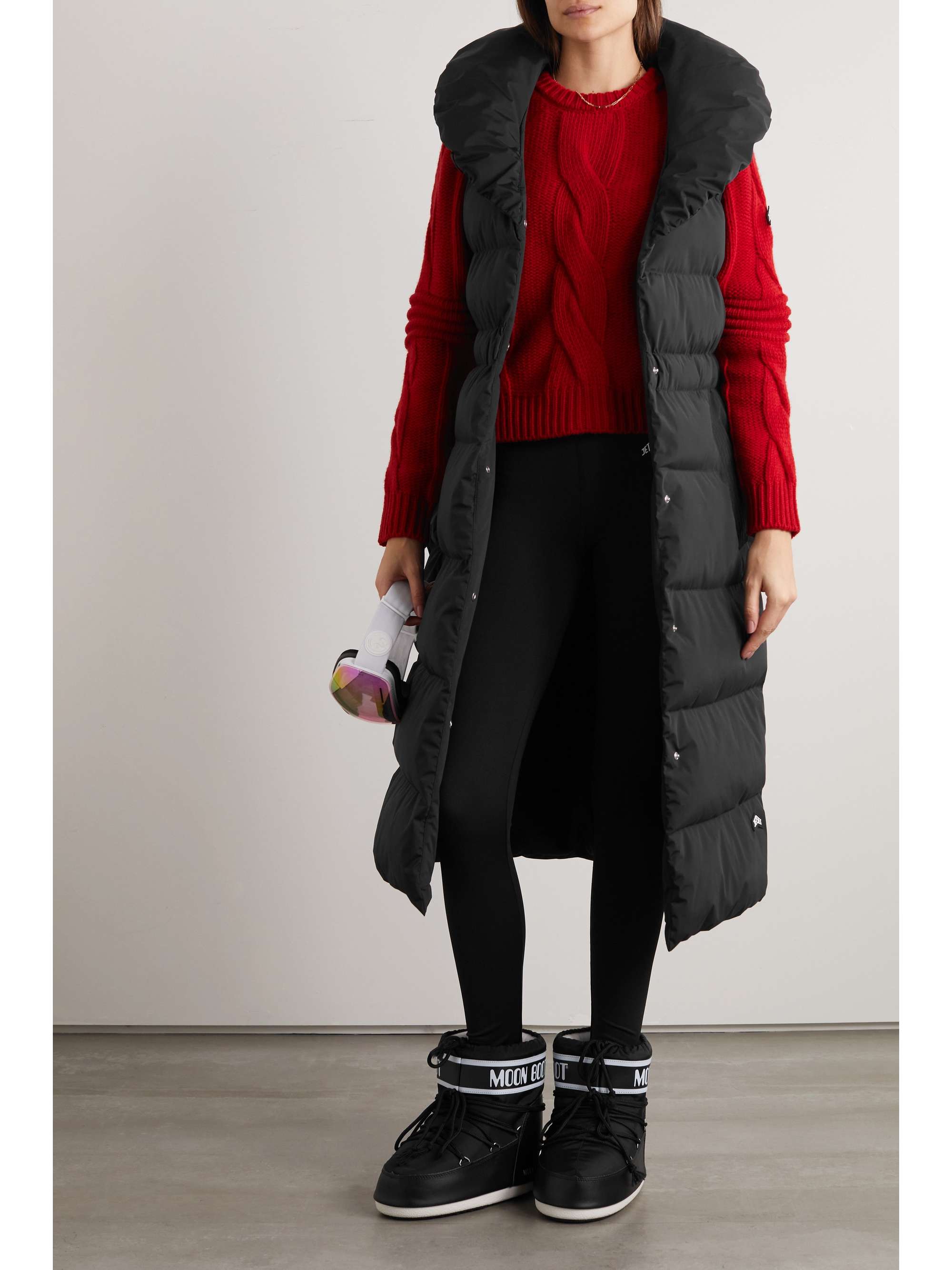 JETSET Gilet imbottito in tessuto shell Gloria
