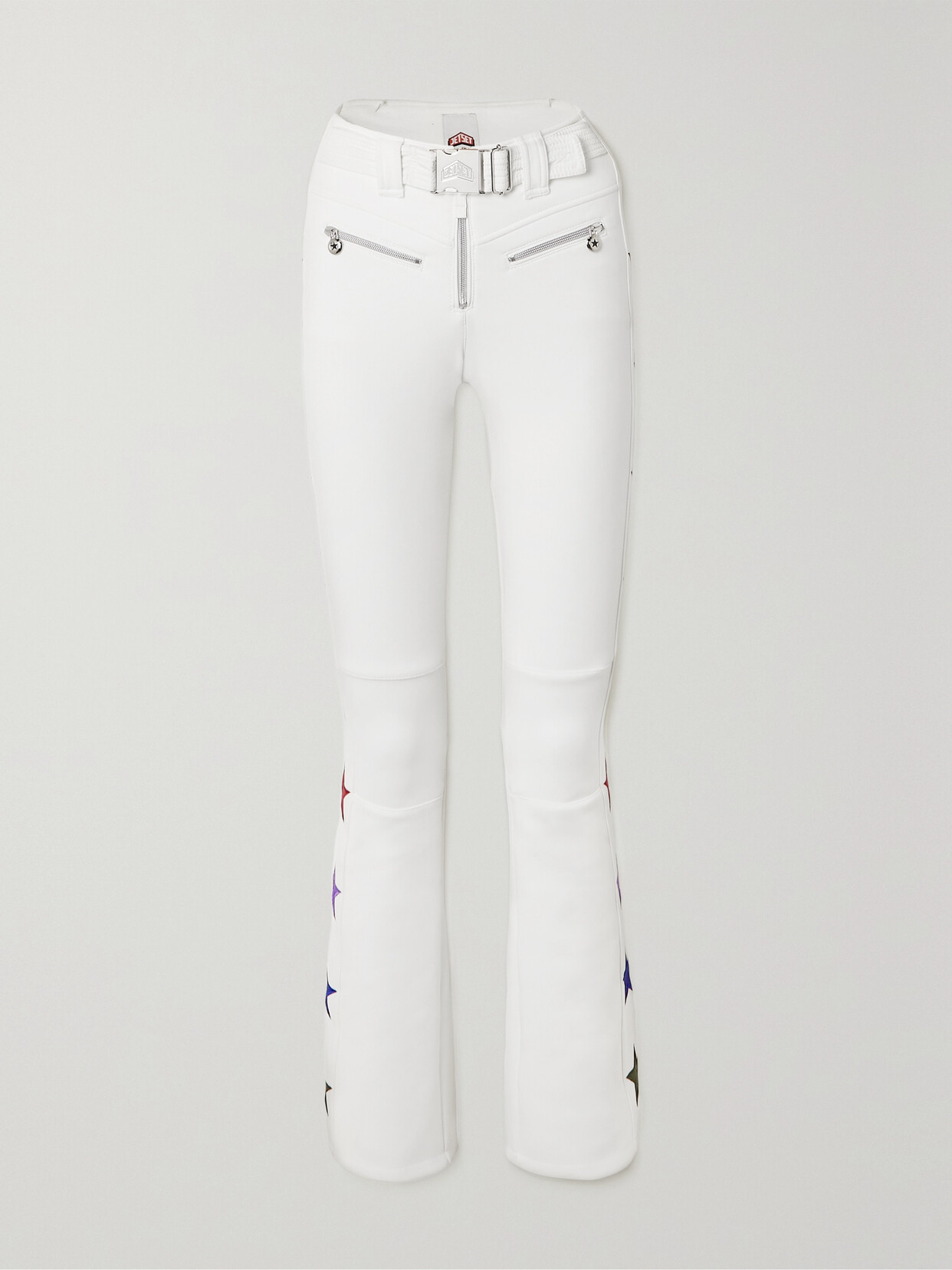 JETSET - Tiby Belted Embroidered Ski Pants - White