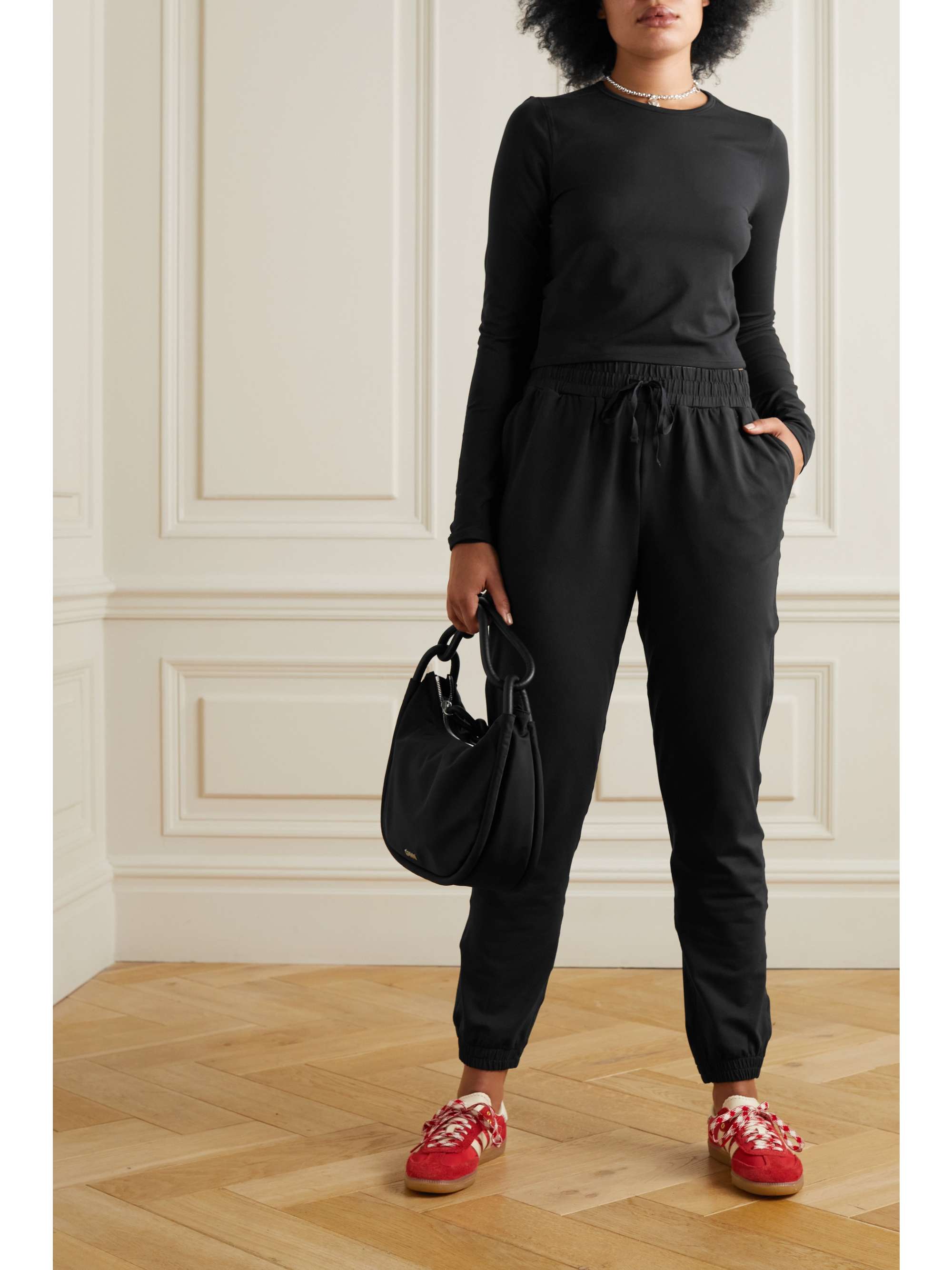 GIRLFRIEND COLLECTIVE ReSet tapered stretchrecycled jersey track pants